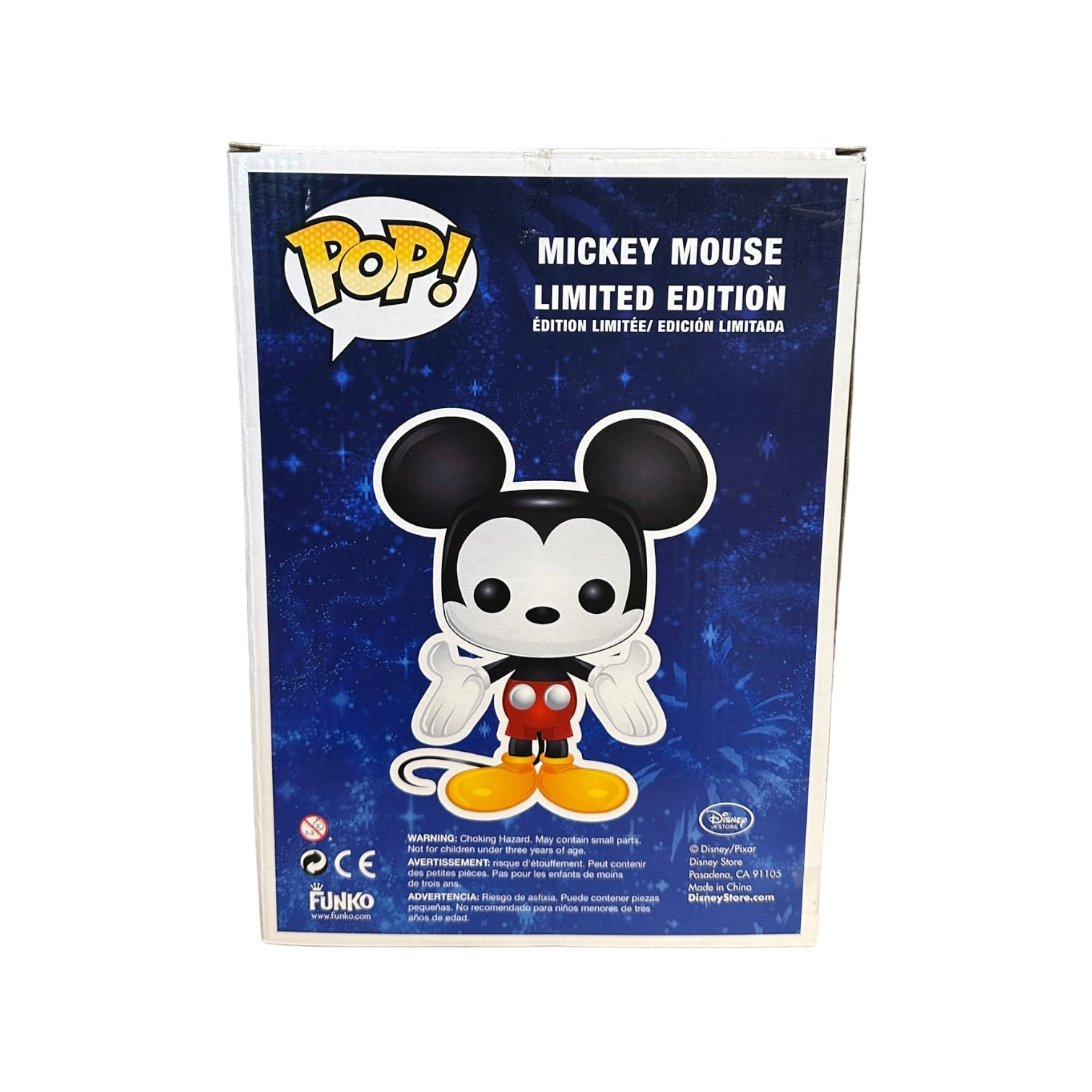 Mickey Mouse (Black & White) 9" Funko Pop! - Disney - SDCC 2012 Exclusive LE18 Pcs - Condition 6.5/10