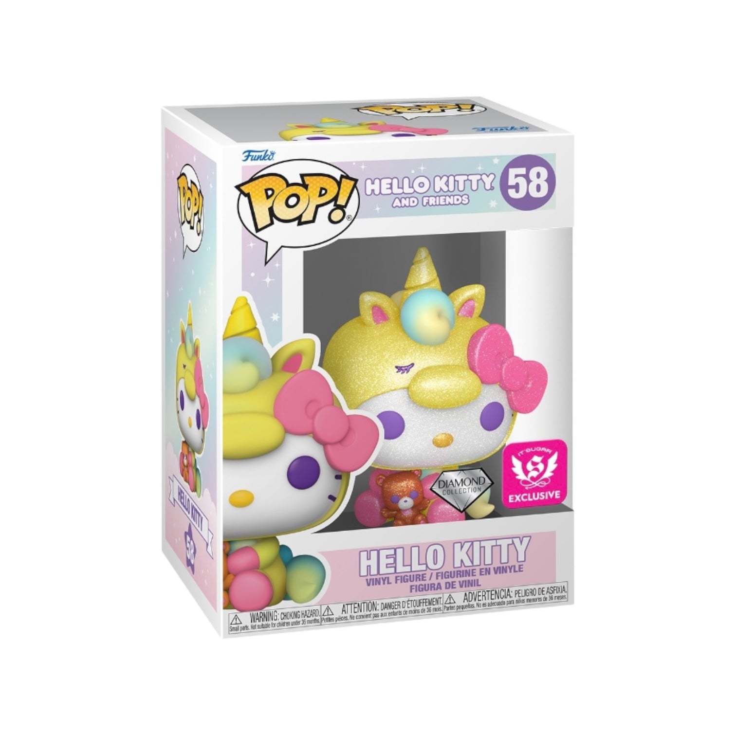 Hello Kitty #58 (Diamond Collection) Funko Pop! - Hello Kitty and Friends - It'Sugar Exclusive