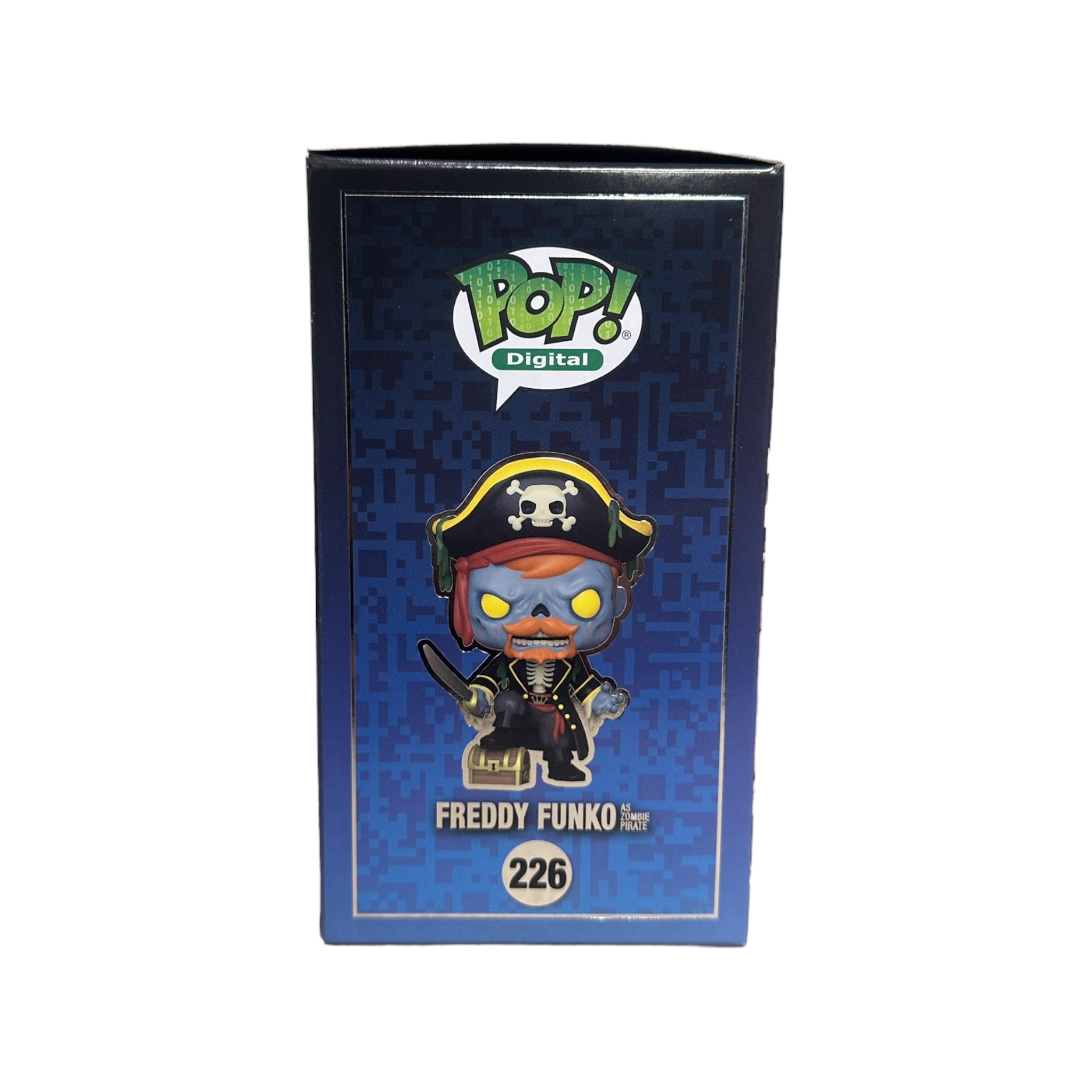 Freddy Funko as Zombie Pirate #226 (Glows in the Dark) Funko Pop! - Funkoween Series 1 - NFT Release Exclusive LE1900 Pcs - Condition 9.5/10