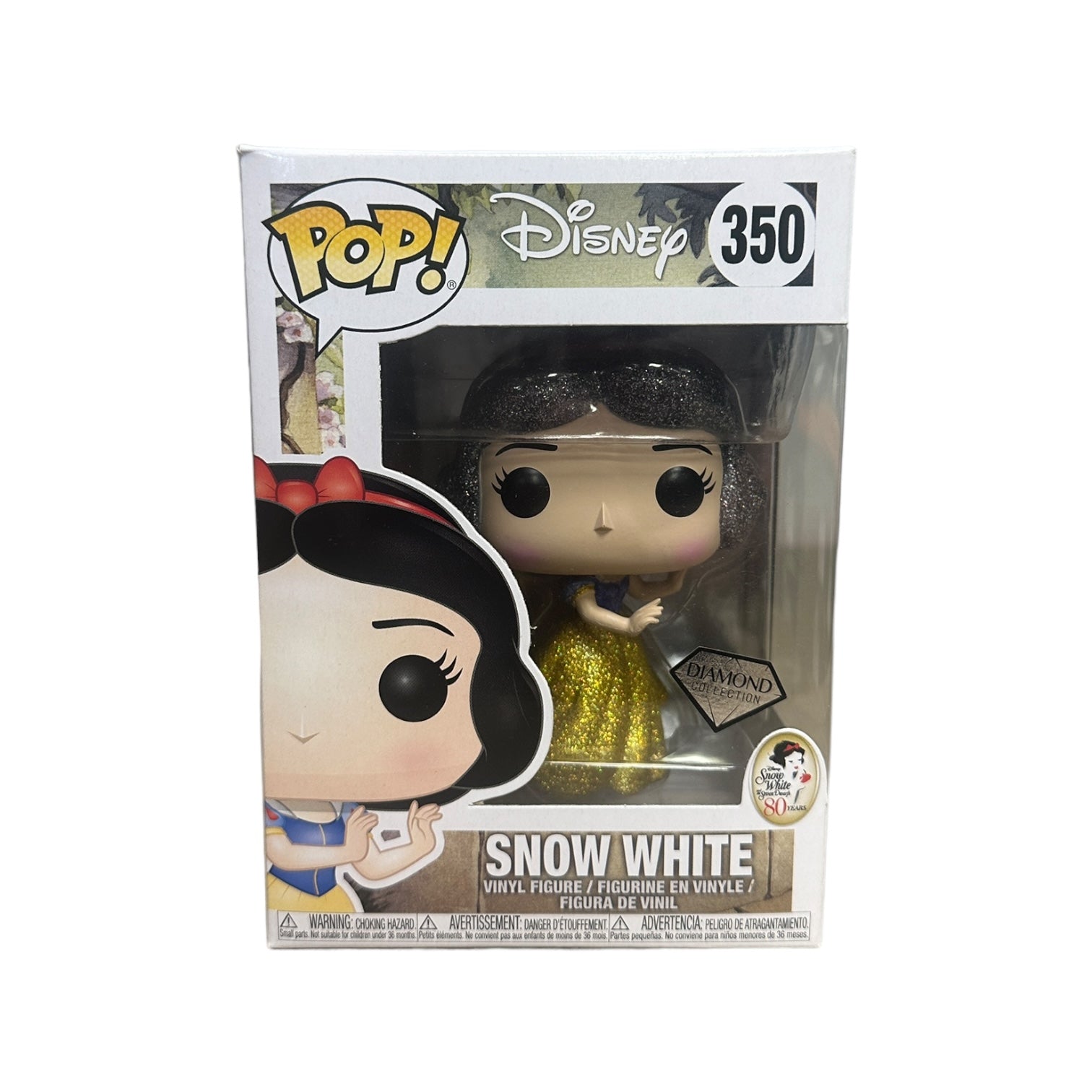 Snow White #350 (Diamond Collection) Funko Pop! - Snow White and The Seven Dwarfs - 2018 Pop! - Condition 8.75/10