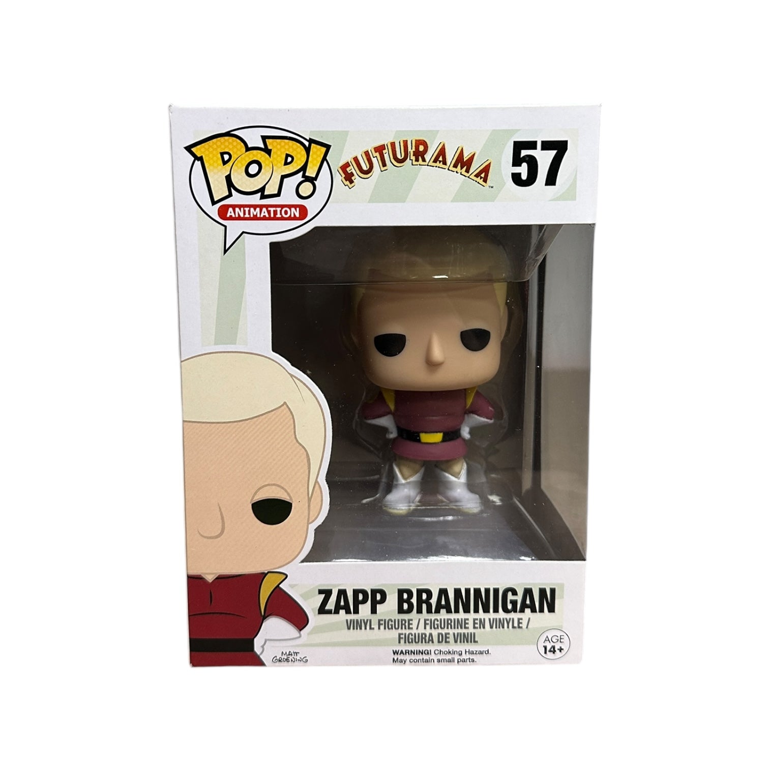 Zapp Brannigan #57 Funko Pop! - Futurama - 2016 Pop! - Condition 7/10