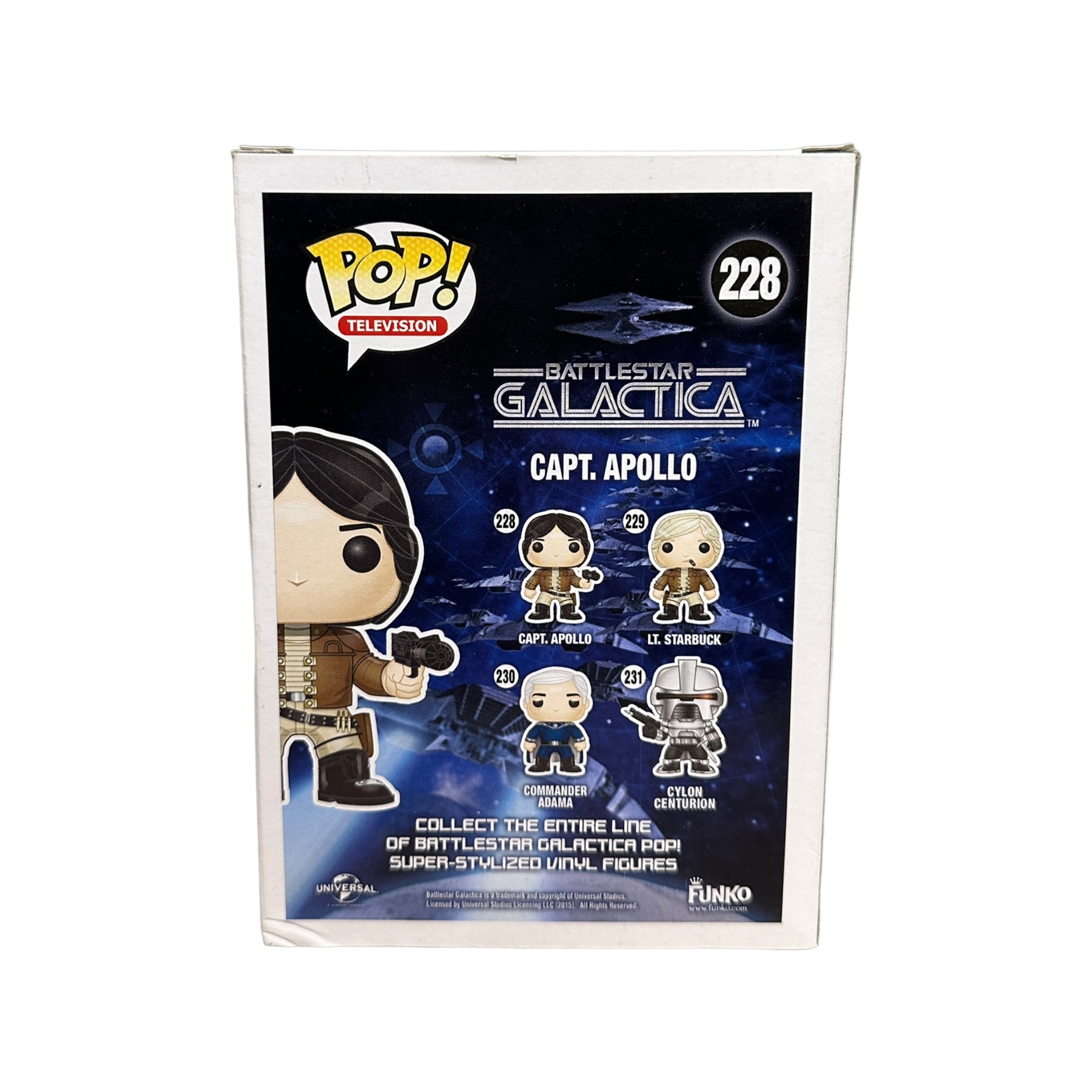 Capt. Apollo #228 Funko Pop! - Battlestar Galactica - 2015 Pop! - Condition 6.5/10