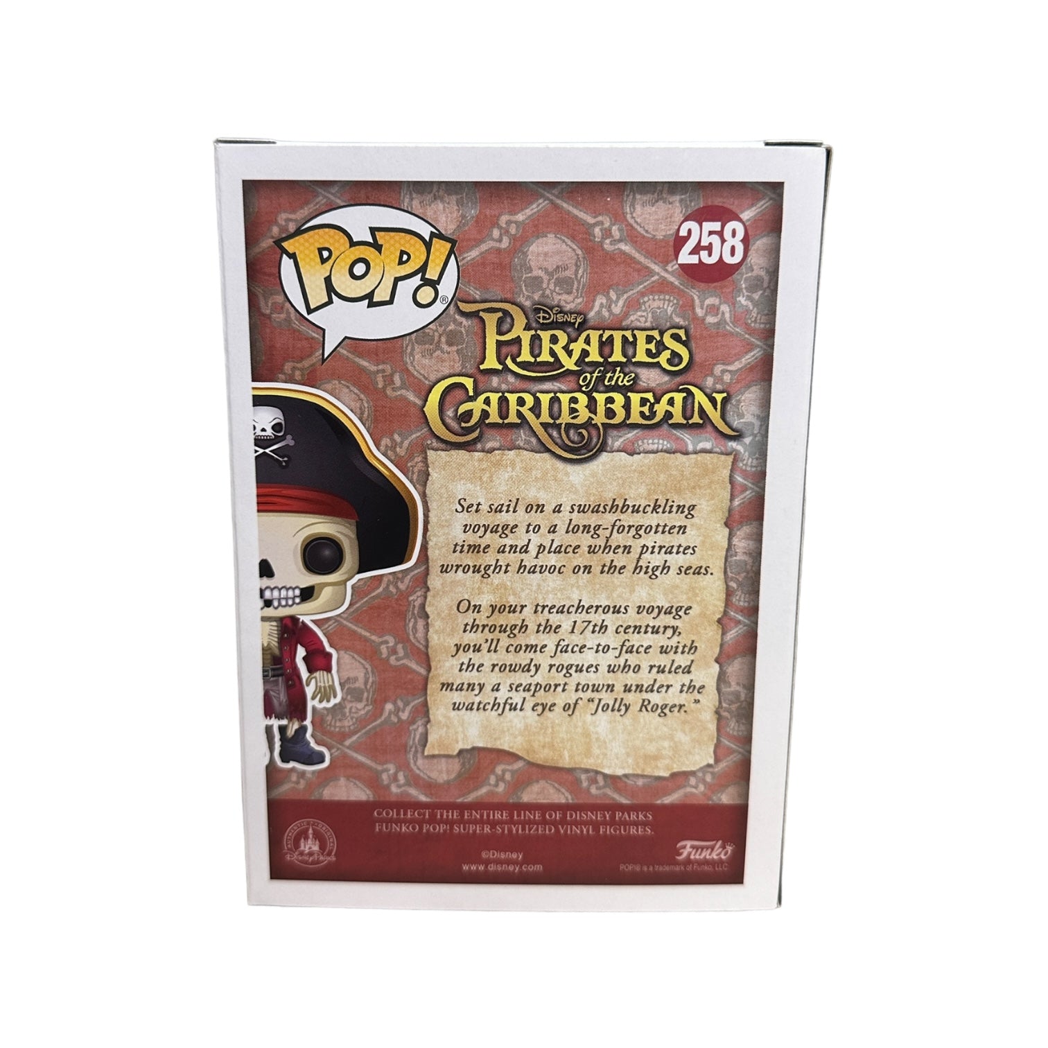 Jolly Roger #258 (Glows in the Dark) Funko Pop! - Pirates of The Caribbean - SDCC 2017 Exclusive LE1000 Pcs - Condition 8/10