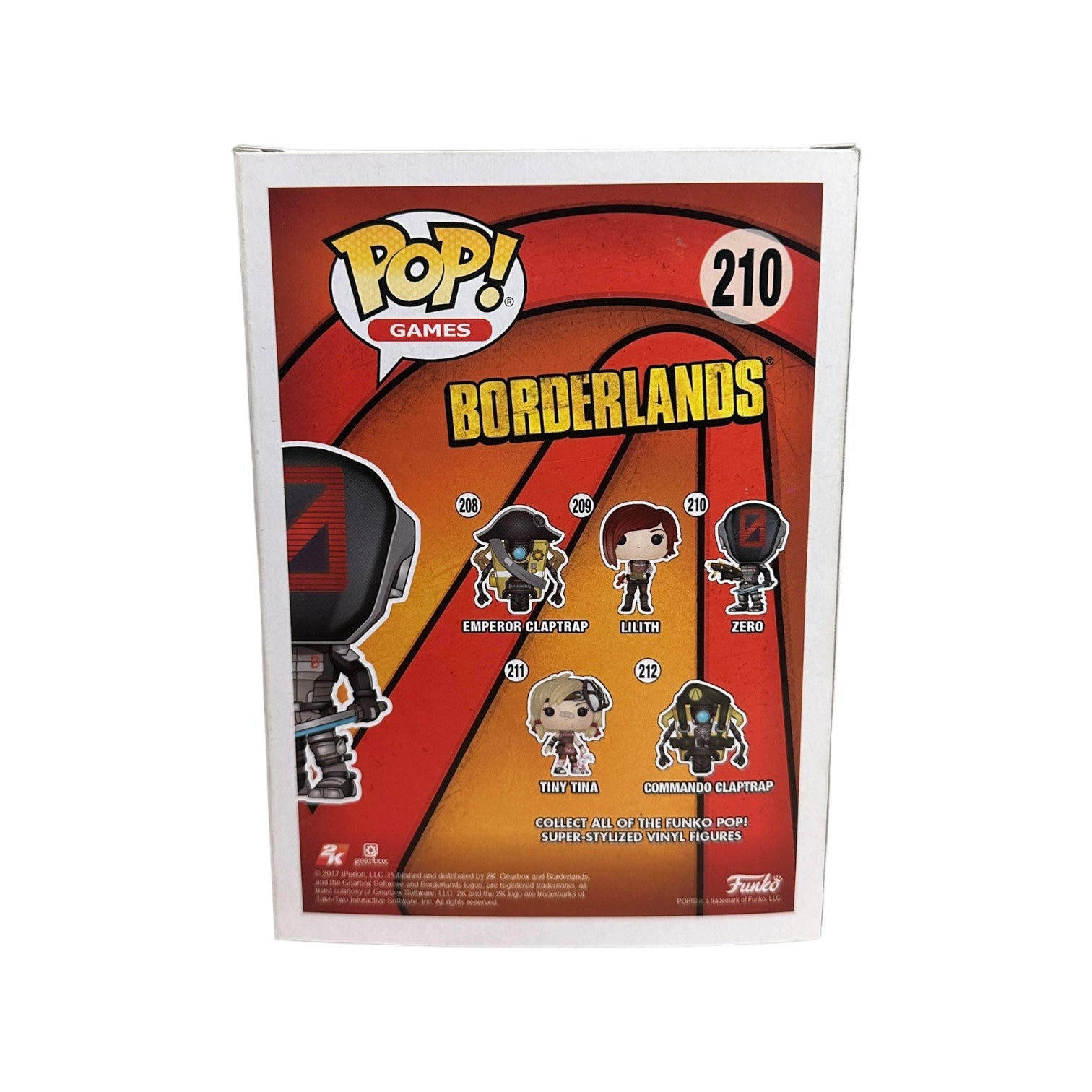 Zero #210 Funko Pop! - Borderlands - 2017 Pop! - Condition 8.5/10