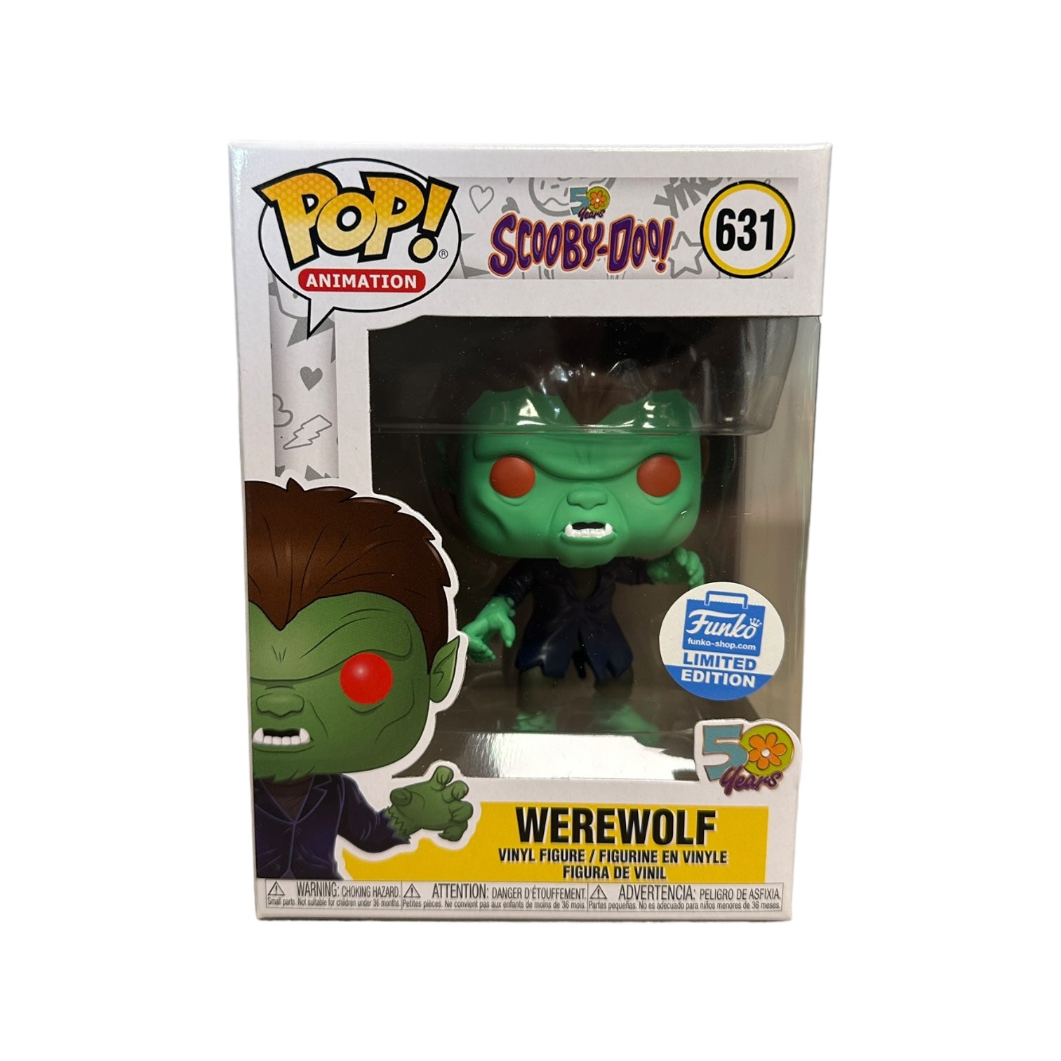 Werewolf #631 Funko Pop! - Scooby-Doo! - Funko Shop Exclusive - Condition 8.5/10