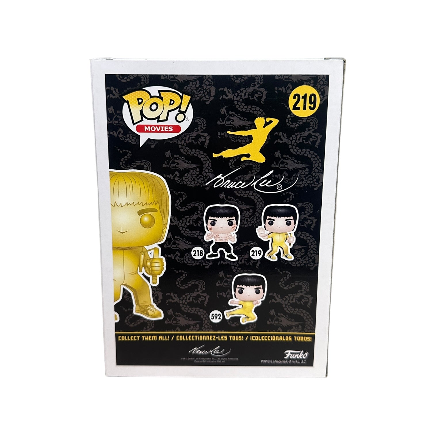 Bruce Lee #219 (Gold) Funko Pop! - Game of Death - Bait Exclusive - Condition 8.5/10