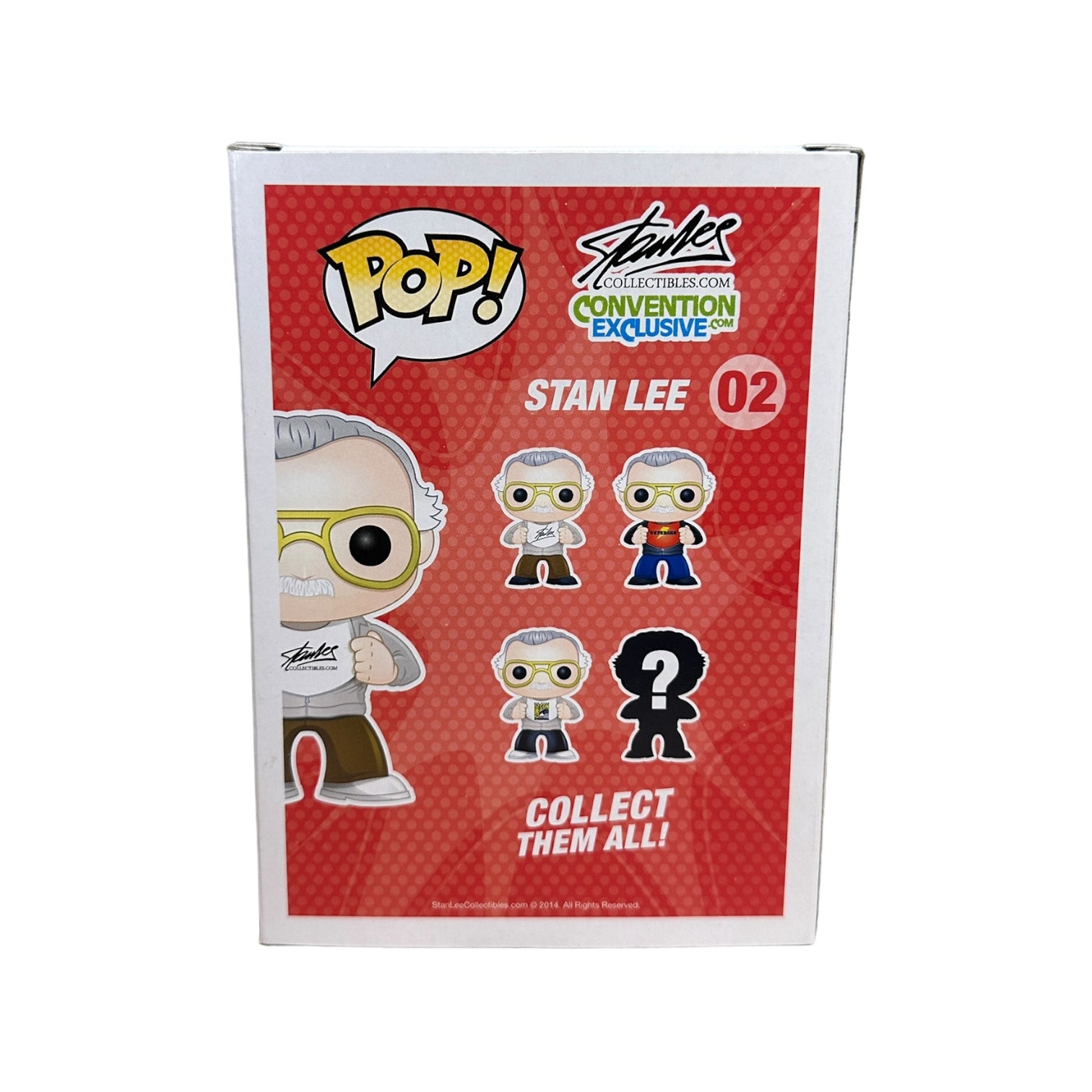 Stan Lee #02 (British Flag) Funko Pop! - Stan Lee Collectibles - London Film & Comic Con 2014 Exclusive LE1000 Pcs - Condition 8.75/10