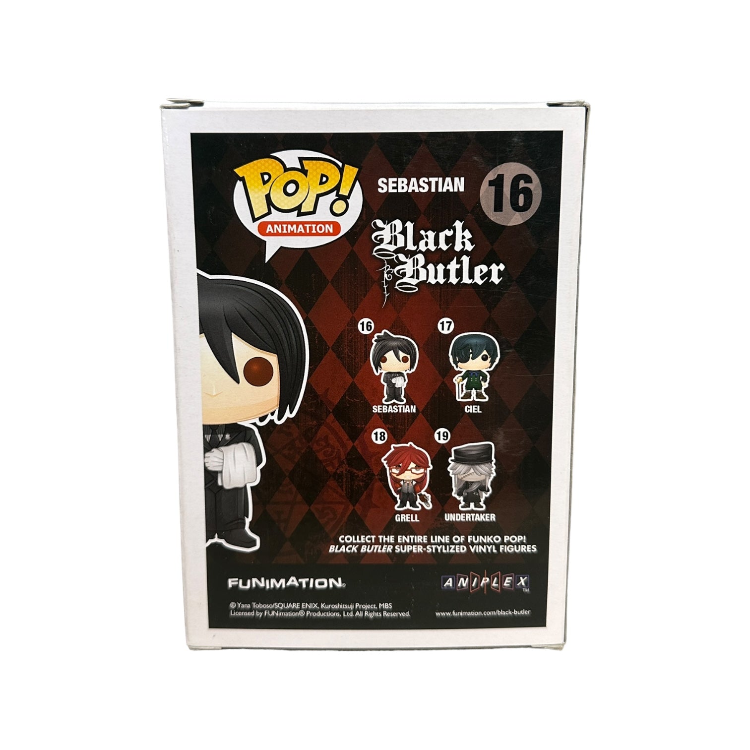 Sebastian #16 Funko Pop! - Black Butler - 2015 Pop! - Condition 7/10