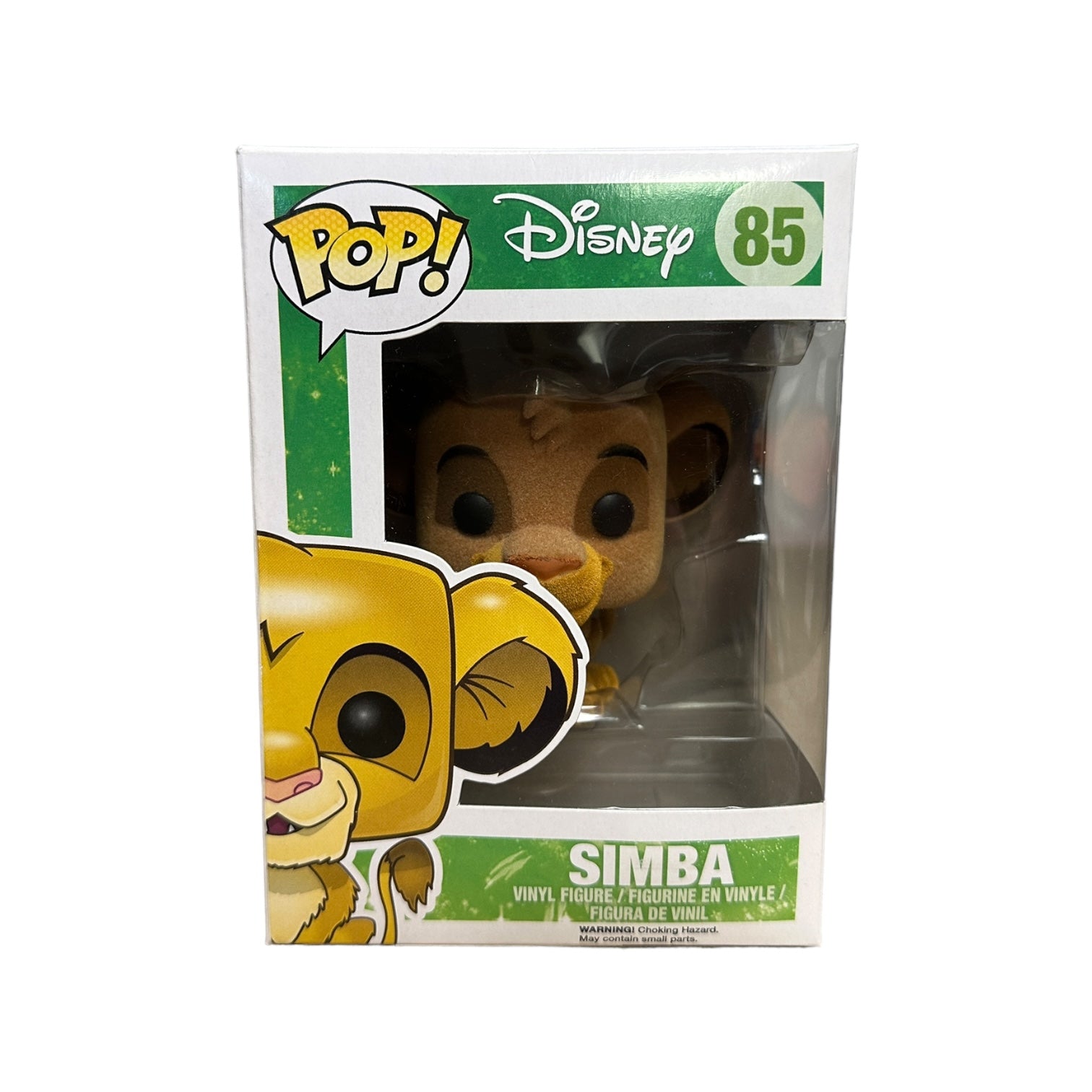 Simba #85 (Flocked) Funko Pop! - Disney Series 6 - 2014 Pop! - Condition 7/10