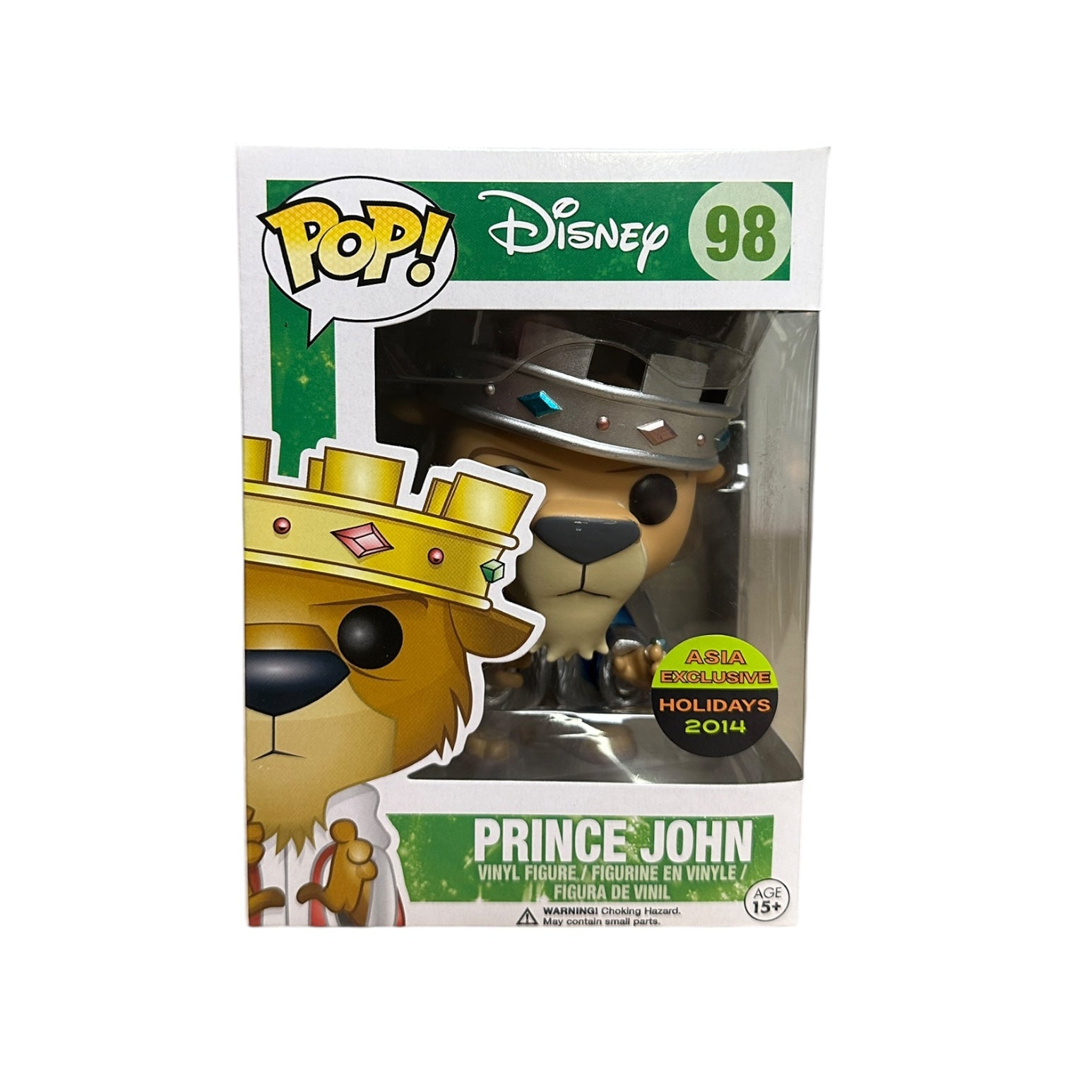 Prince John #98 (Platinum) Funko Pop! - Disney Series 6 - NYCC & Asia 2014 Exclusive - Condition 7.75/10