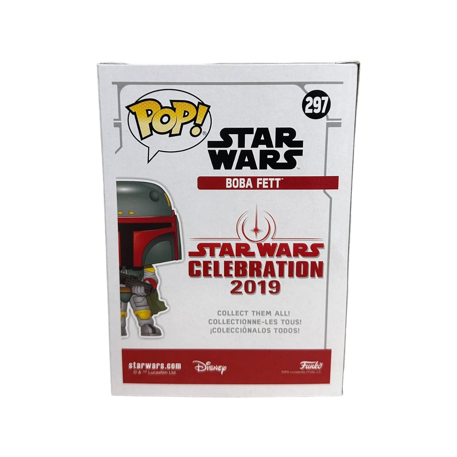 Boba Fett #297 (Blue Chrome) Funko Pop! - Star Wars - Star Wars Celebration Chicago 2019 Exclusive LE2500 Pcs - Condition 8.5/10