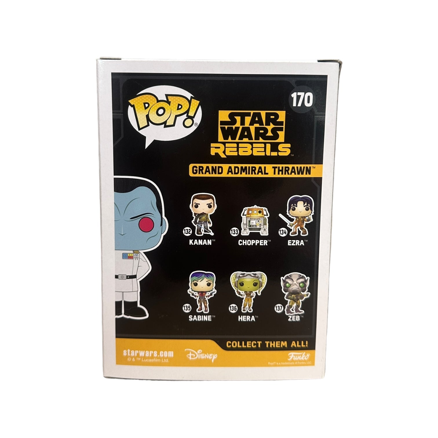 Grand Admiral Thrawn #170 Funko Pop! - Star Wars: Rebels - OSWC 2017 Official Convention Exclusive - Condition 9/10