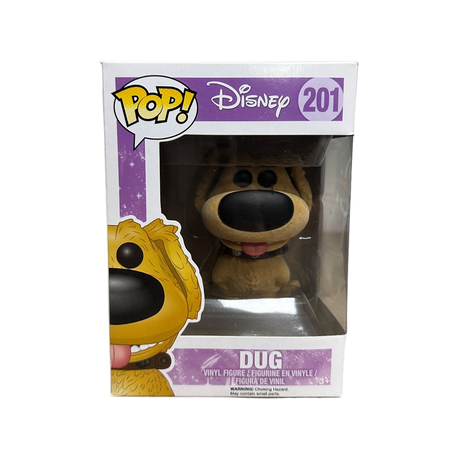 Dug #201 (Flocked) Funko Pop! - Disney Series 8 - 2016 Pop! - Condition 7/10