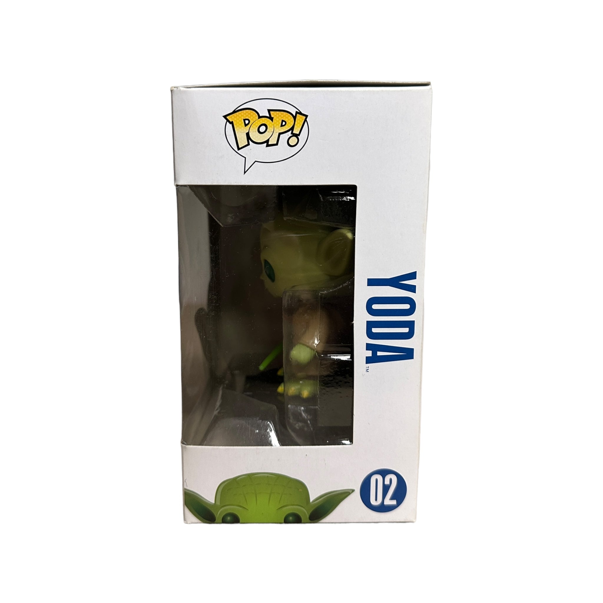 Yoda #02 (Large Writing) Funko Pop! - Star Wars - 2013 Pop! - Condition 6.5/10