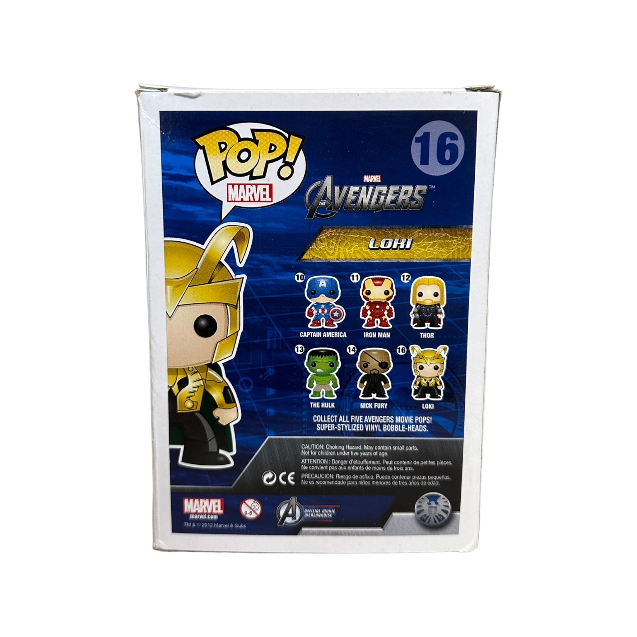 Loki #16 Funko Pop! - The Avengers - SDCC 2012 Exclusive LE480 Pcs - Condition 5.5/10