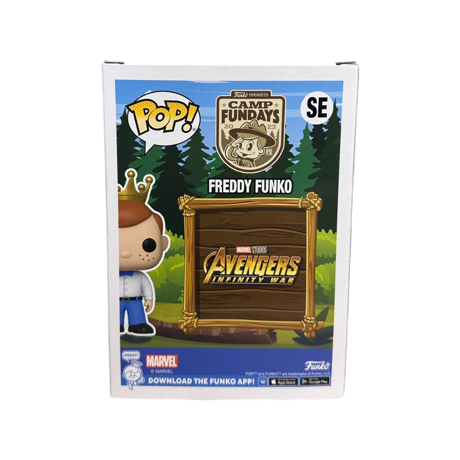 Freddy Funko as Captain America Funko Pop! - Avengers: Infinity War - Camp Fundays 2023 Show Edition LE500 Pcs - Condition 7.5/10