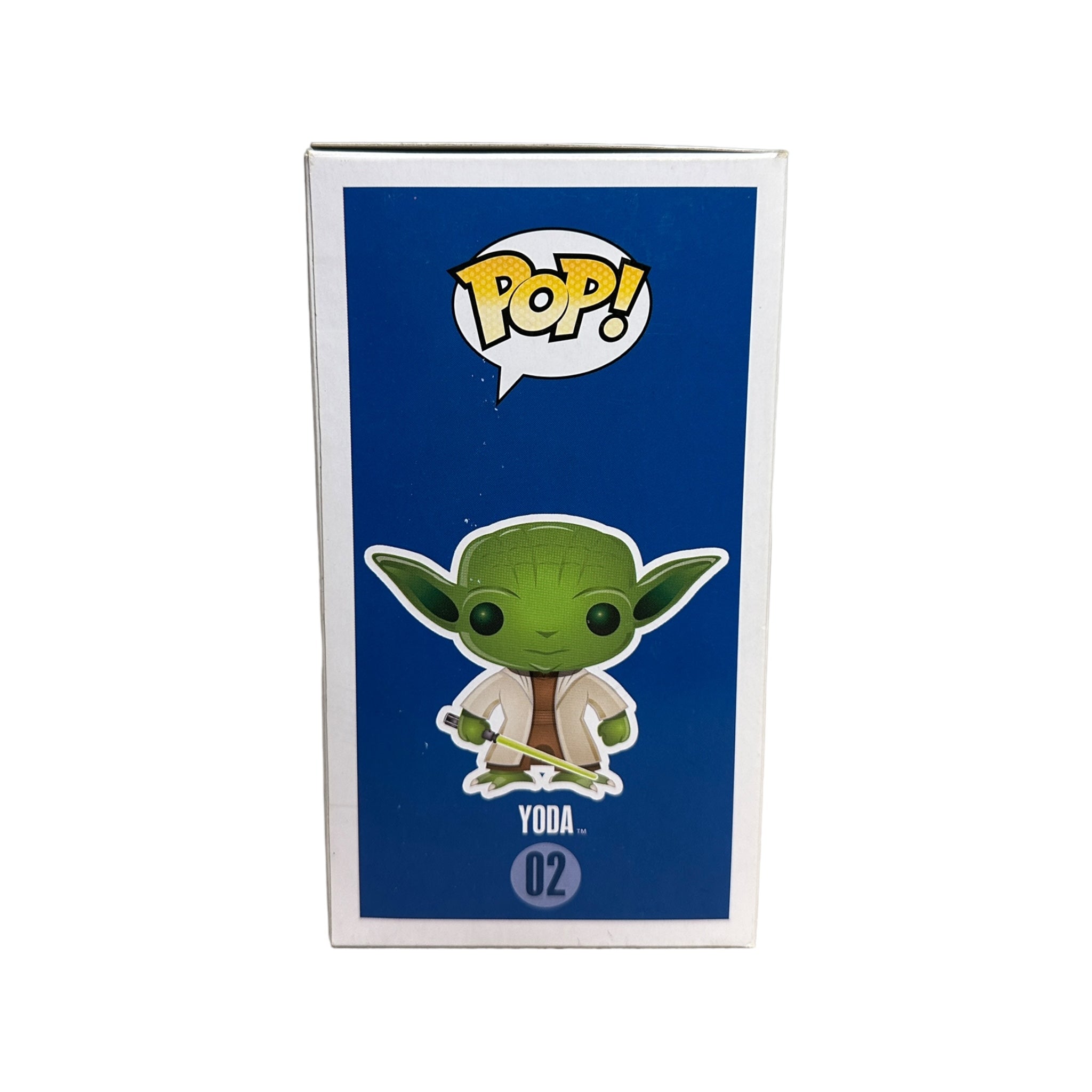 Yoda #02 (Large Writing) Funko Pop! - Star Wars - 2013 Pop! - Condition 6.5/10