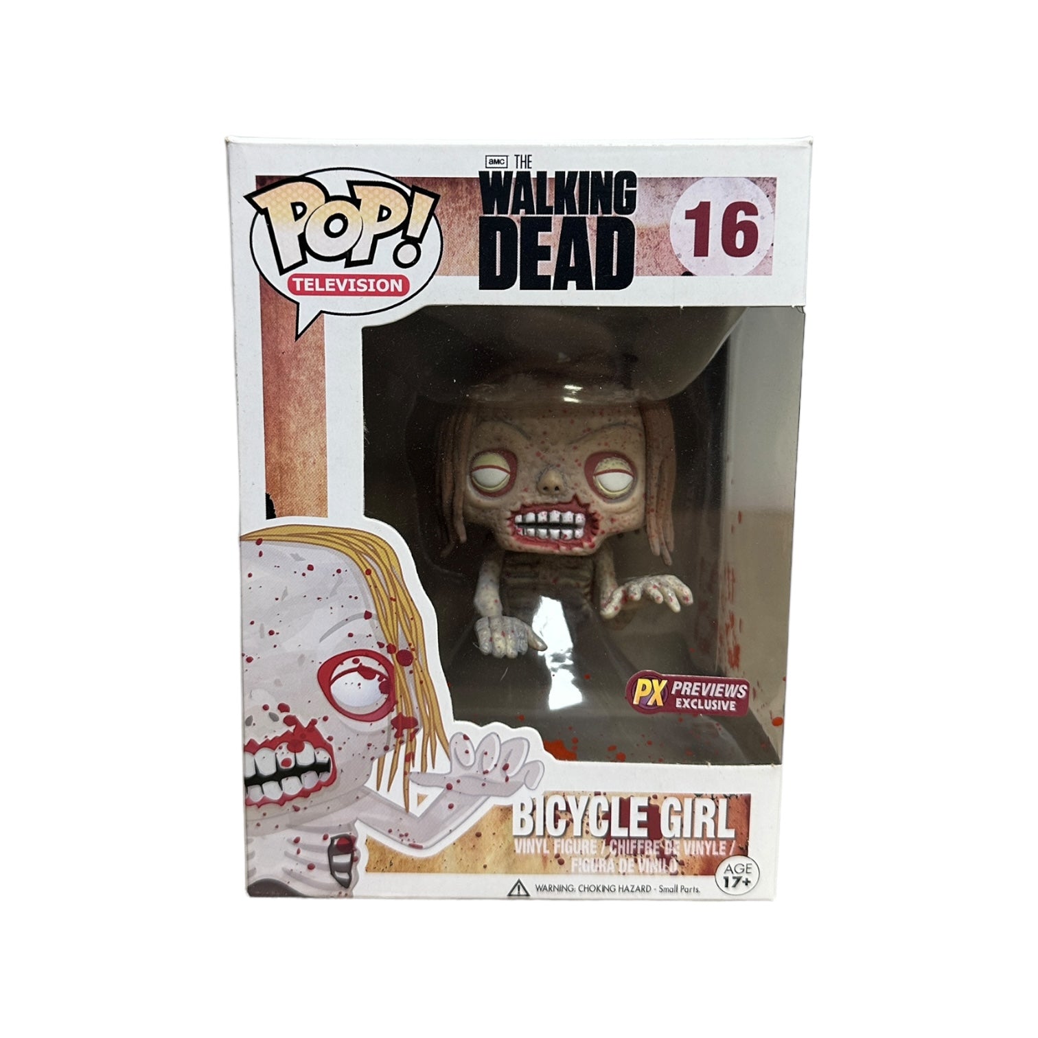 Bicycle Girl #16 (Bloody) Funko Pop! - The Walking Dead - PX Previews Exclusive - Condition 6.5/10