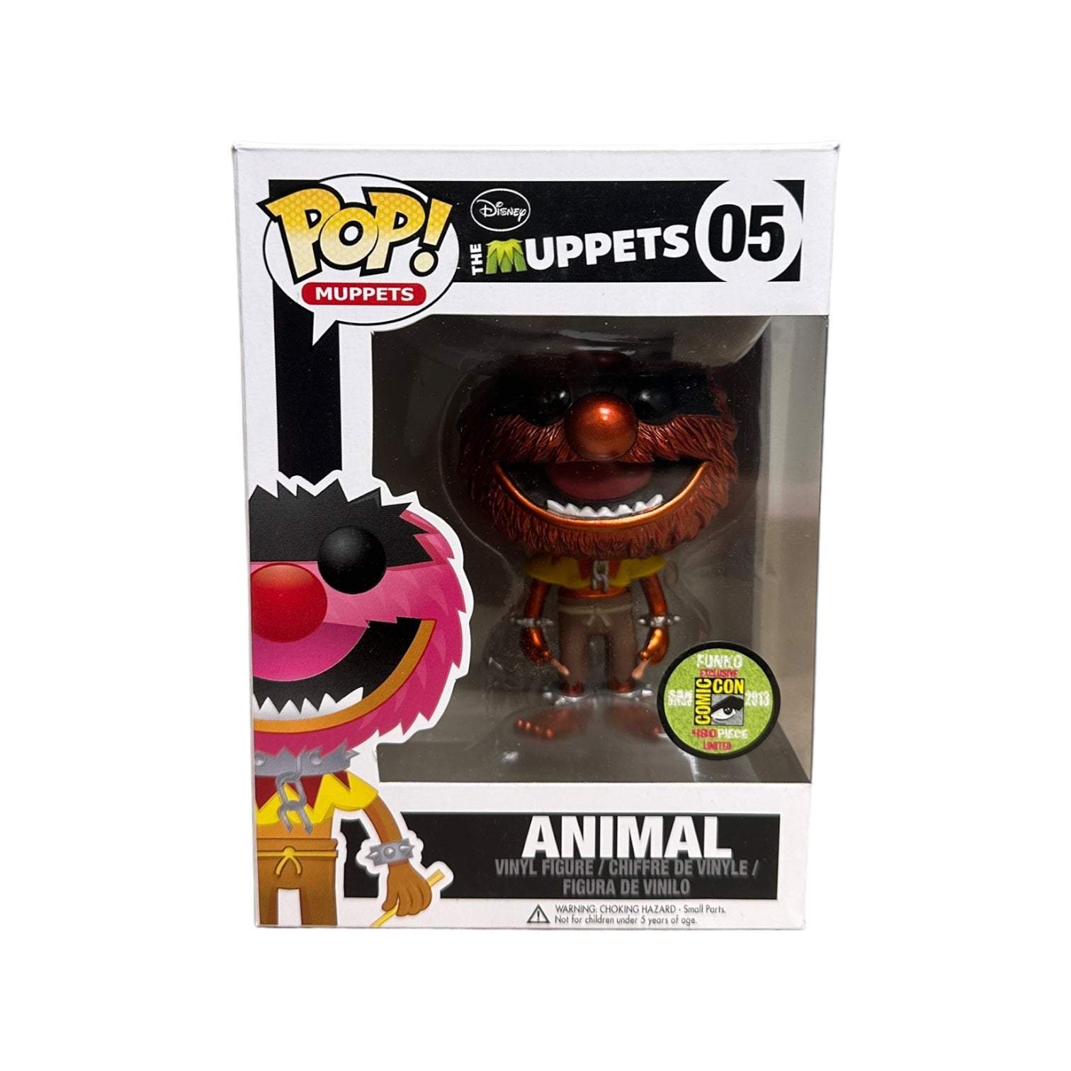 Animal #05 (Metallic) Funko Pop! - The Muppets - SDCC 2013 Exclusive LE480 Pcs - Condition 8.75/10