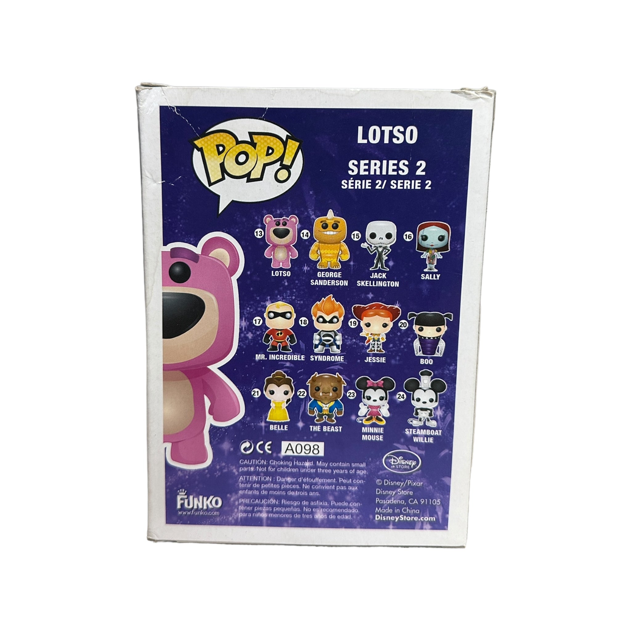 Lotso #13 (Flocked) Funko Pop! - Disney Series 2 - D23 2011 Exclusive LE480 Pcs - Condition 5/10