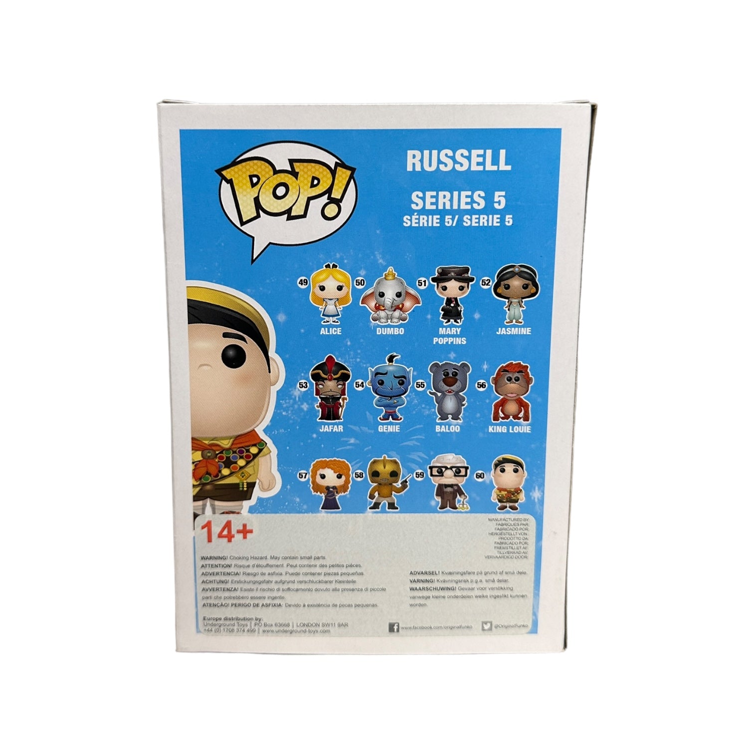 Russell #60 Funko Pop! - Disney Series 5 - 2015 Pop! - Condition 7/10