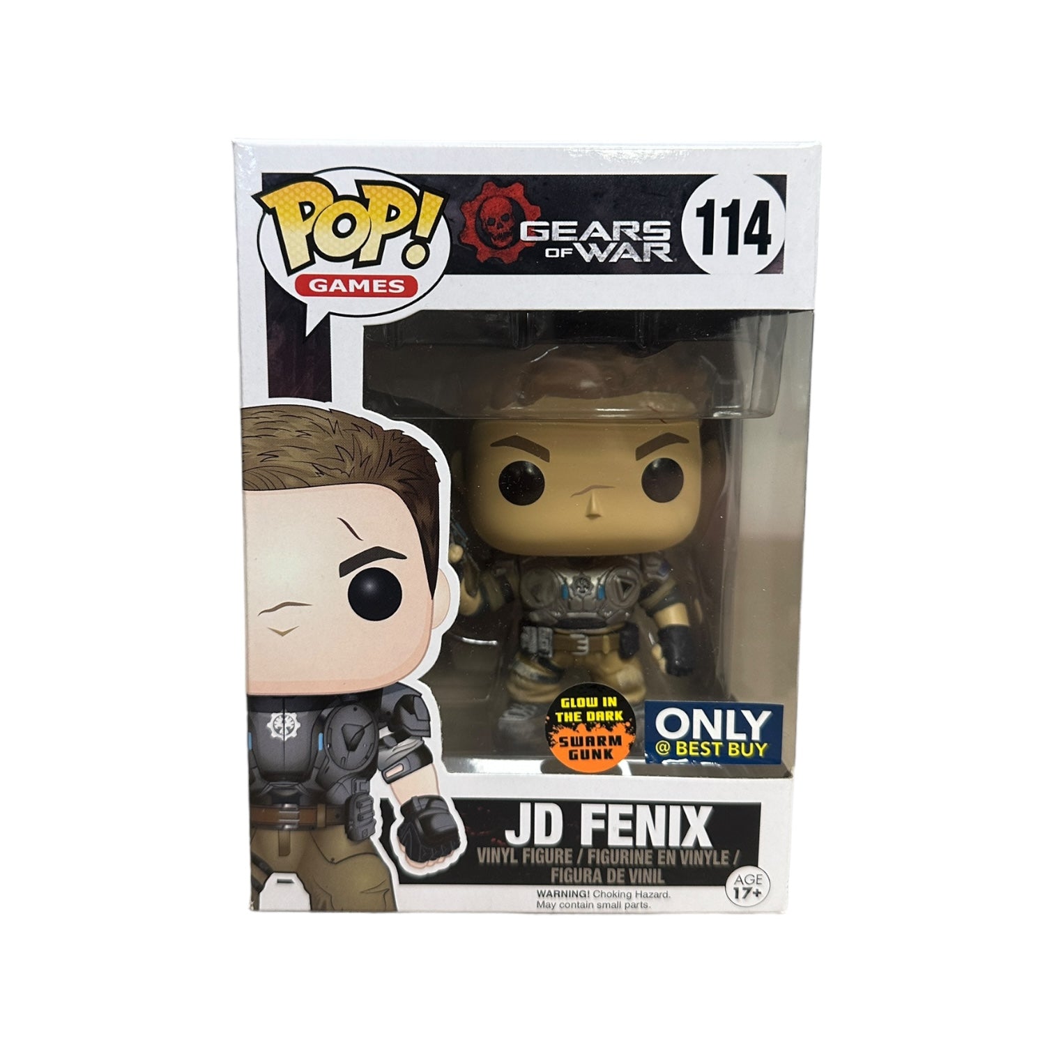 JD Fenix #114 (Glows in the Dark) Funko Pop! - Gear of War - Best Buy Exclusive - Condition 8.75/10