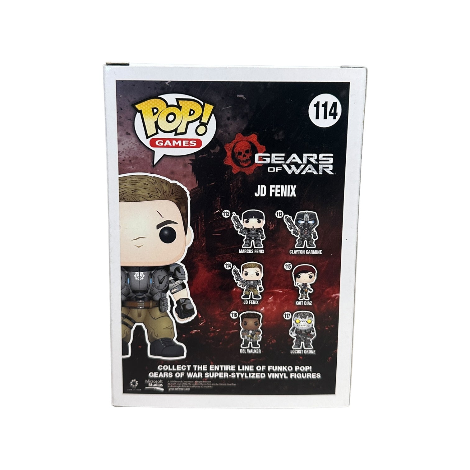 JD Fenix #114 (Glows in the Dark) Funko Pop! - Gear of War - Best Buy Exclusive - Condition 8.75/10