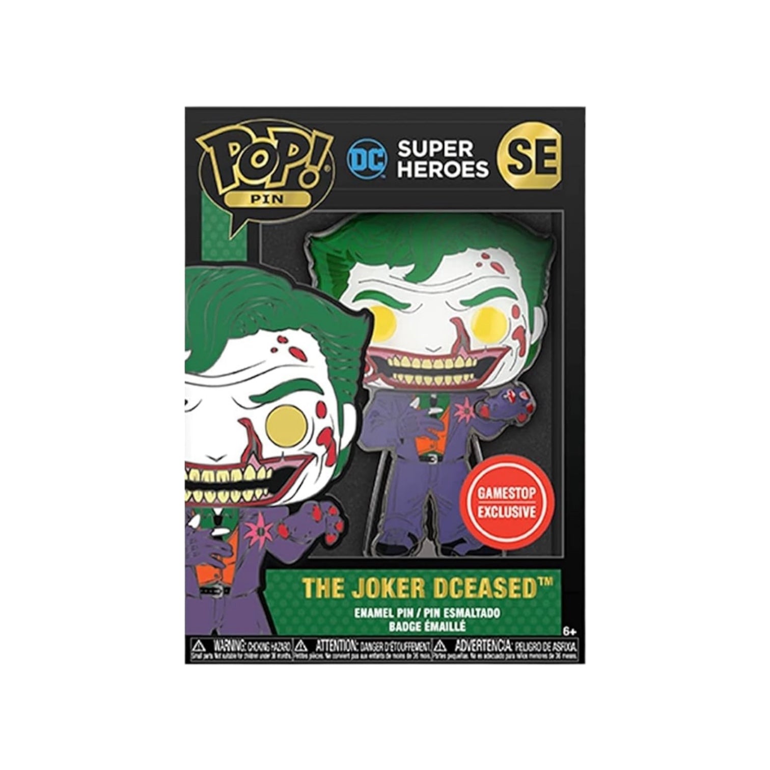 The Joker Dceased #SE Funko Enamel Pin - DC Super Heroes - GameStop Exclusive