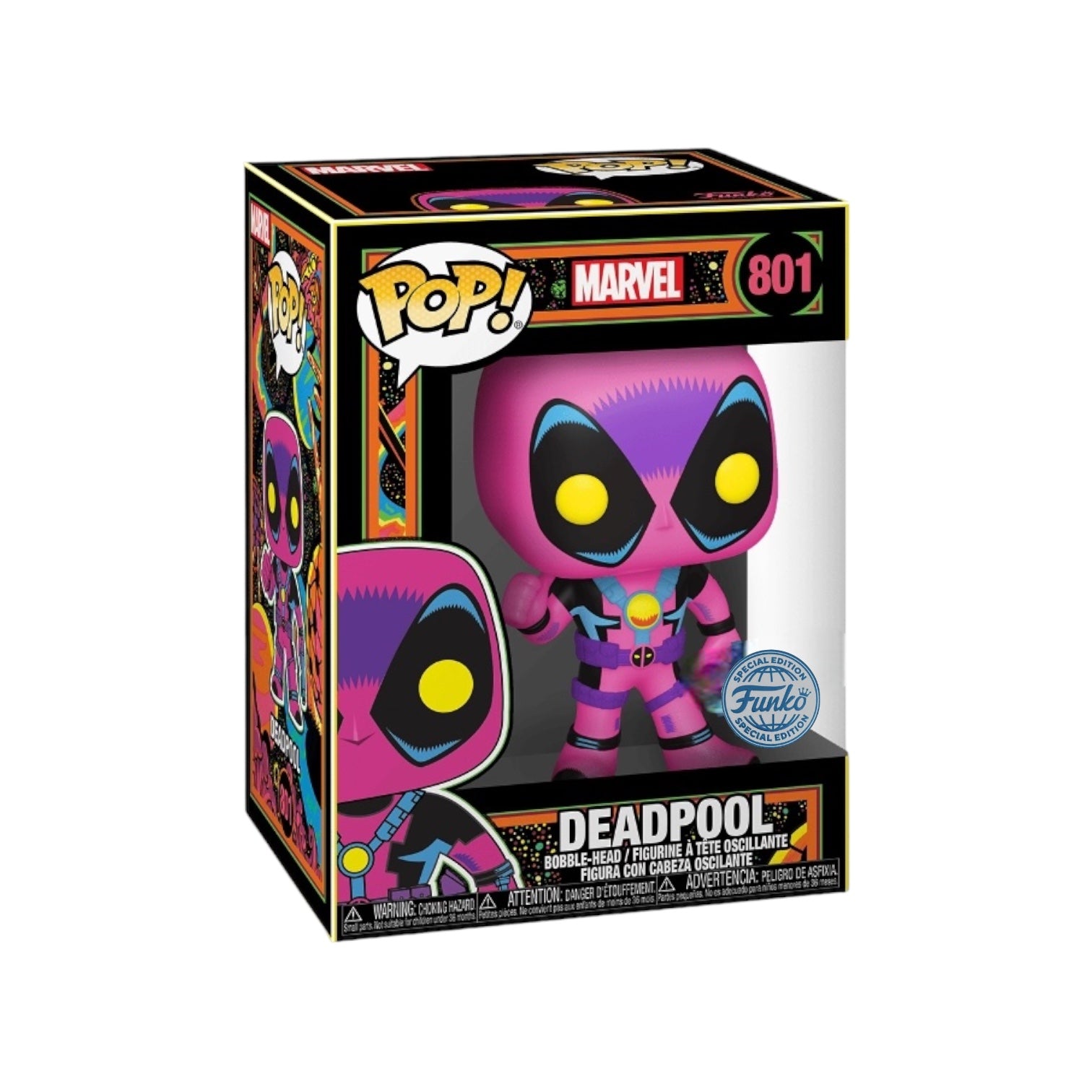 Deadpool (Blacklight) #801 Funko Pop! - Marvel - Special Edition