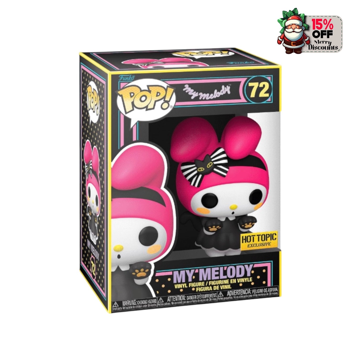 My Melody #72 (Black Light) Funko Pop! - Sanrio - Hot Topic Exclusive