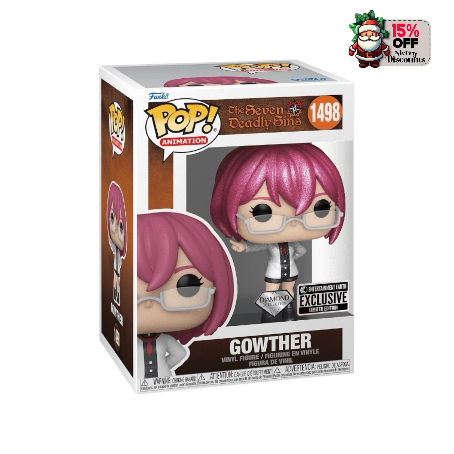 Gowther #1498 (Diamond Collection) Funko Pop! - The Seven Deadly Sins - Entertainment Earth Exclusive