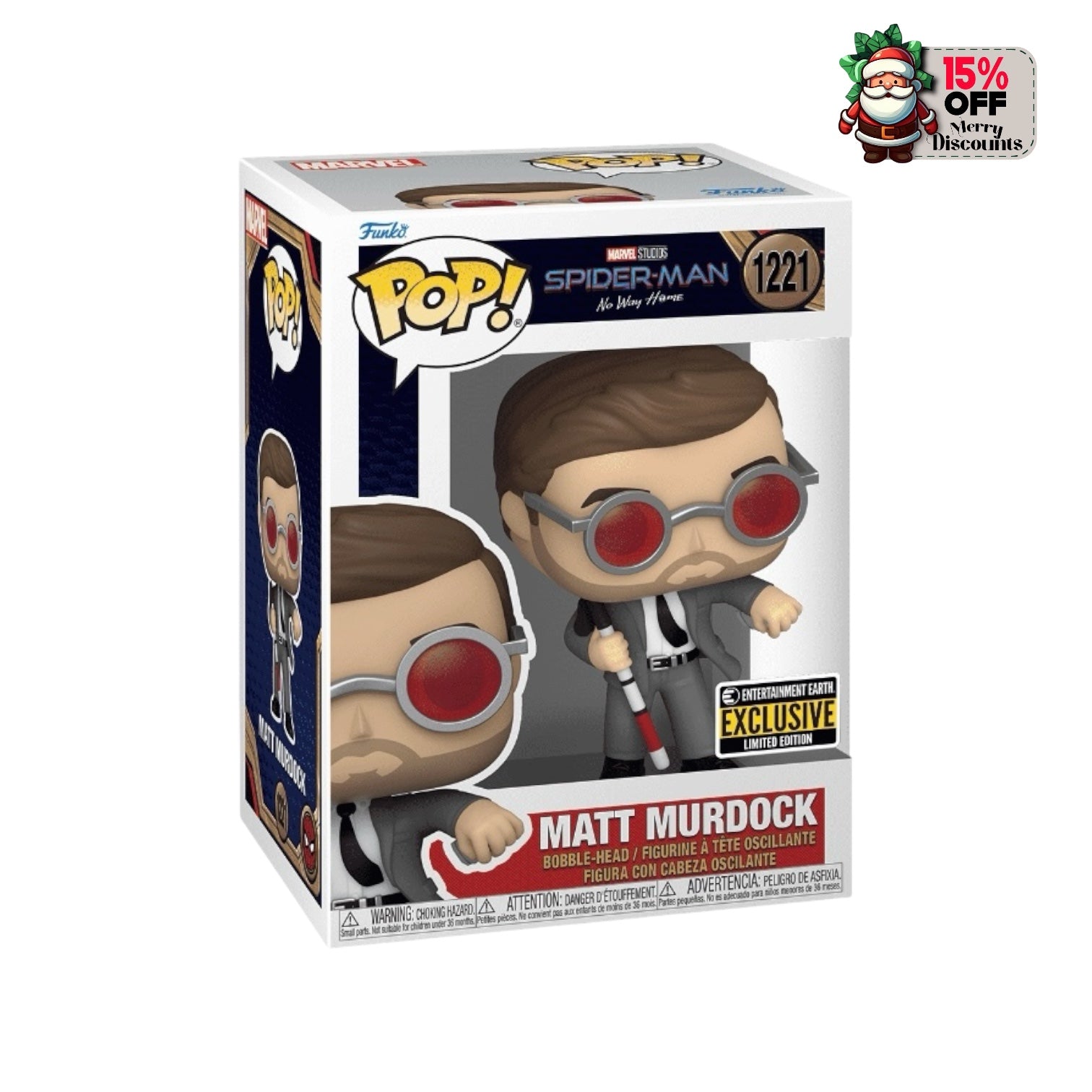 Matt Murdock #1221 Funko Pop! - Spider-Man: No Way Home - Entertainment Earth Exclusive