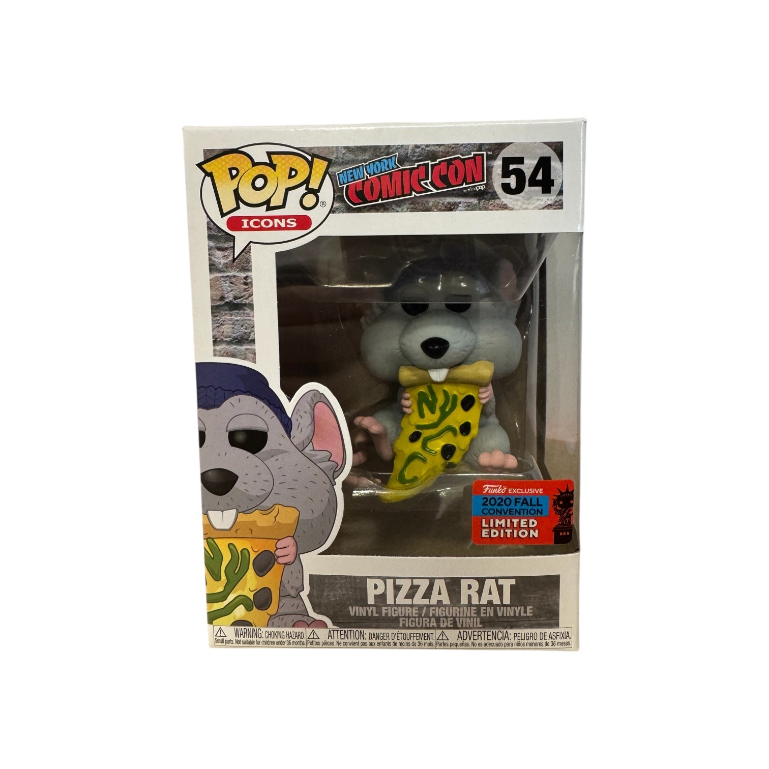 Pizza Rat #54 (2020) Funko Pop! - New York Comic Con - NYCC 2023 Shared Exclusive