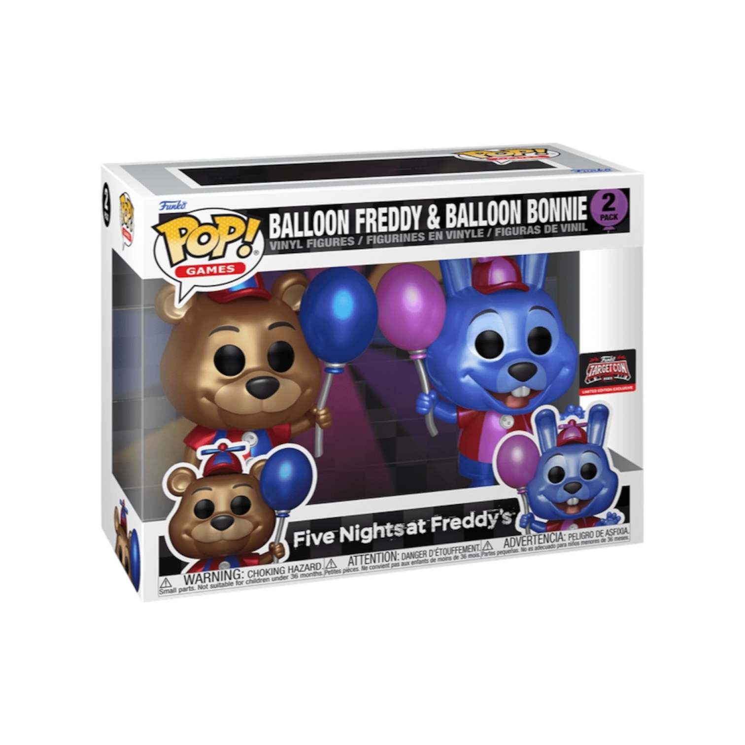 Balloon Freddy & Balloon Bonnie Funko Pop! - 2 Pack - Target Con Exclusive