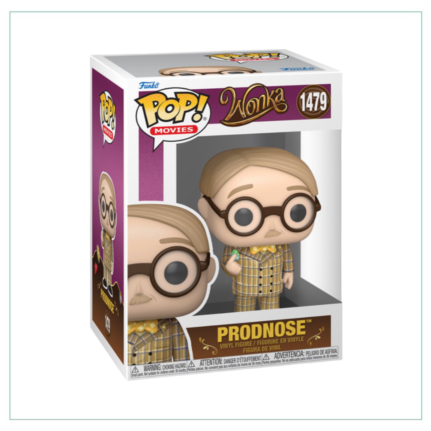 Prodnose #1479 Funko Pop! from Wonka, featuring a colorful and playful character in a collectible vinyl figure.