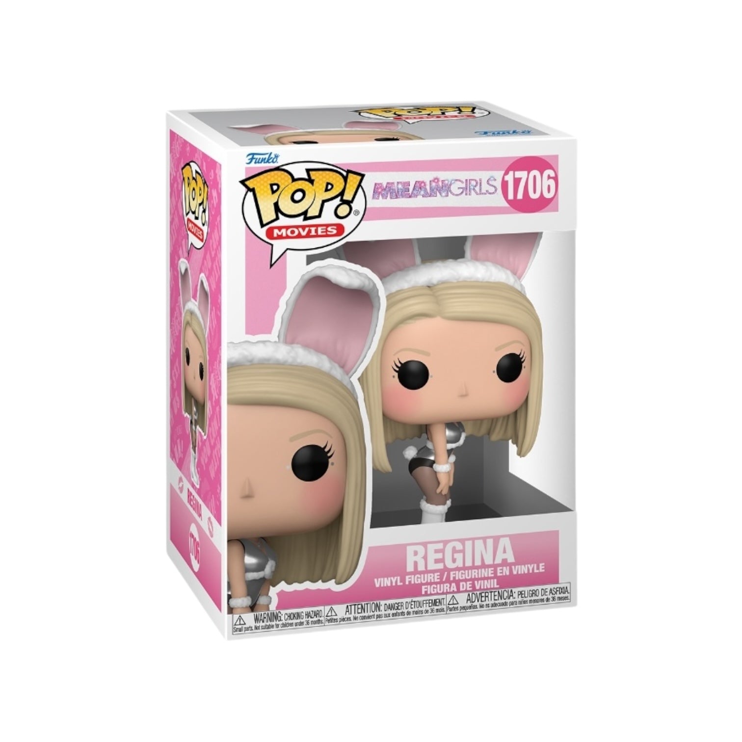 Funko Pop! figure of Regina George from Mean Girls, showcasing her iconic look with a stylish outfit and confident pose.