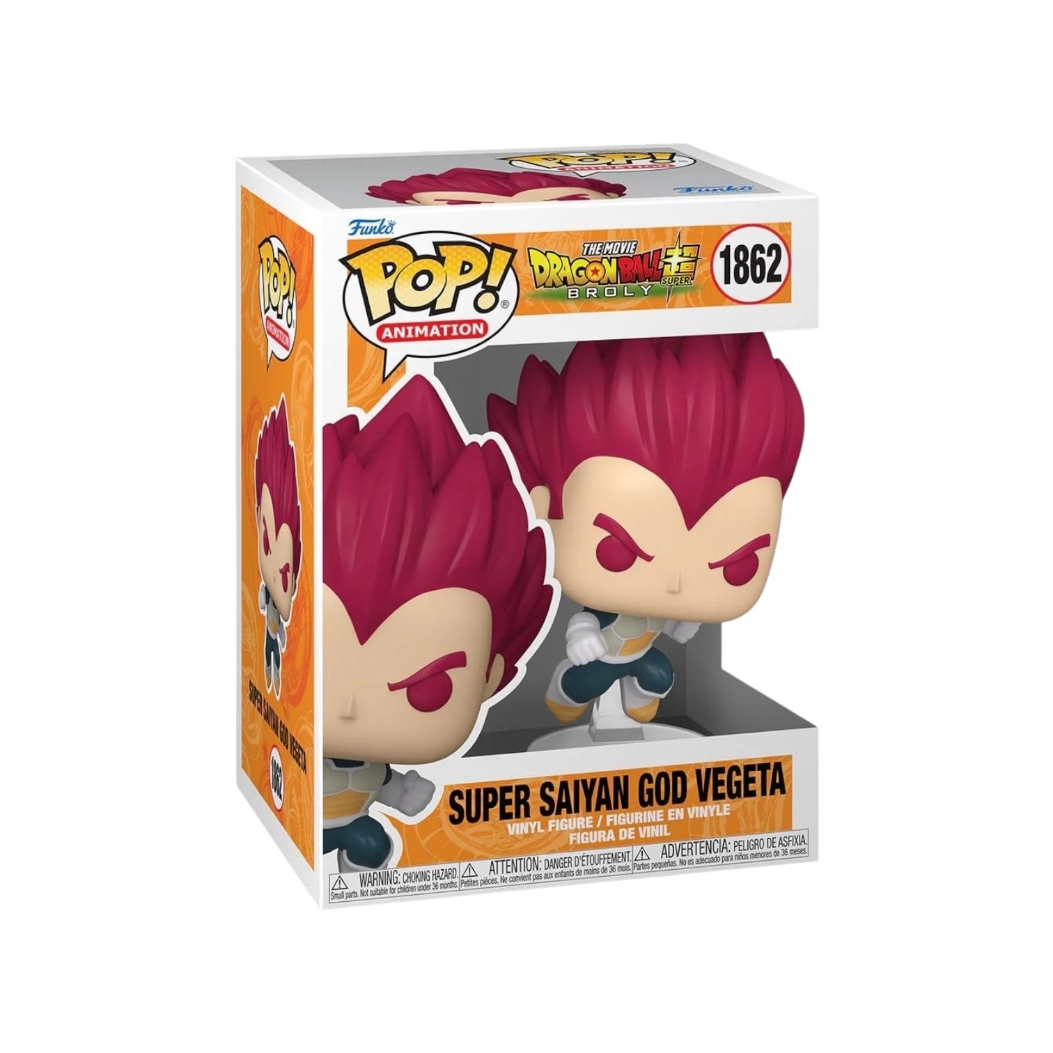 Super Saiyan God Vegeta #1862 Funko Pop! - Dragon Ball Super: Broly - Coming Soon