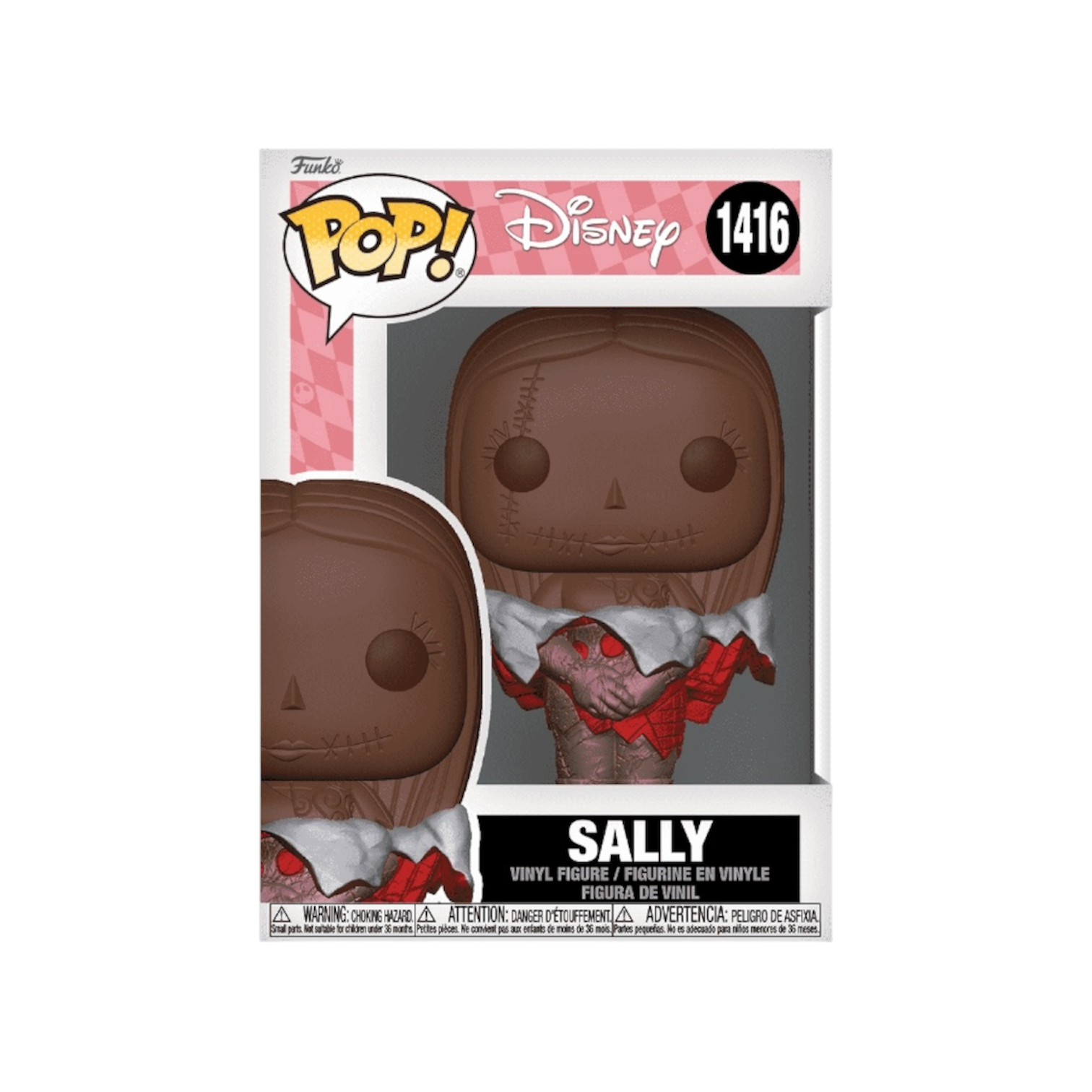 Nightmare before Christmas Sally Figure design like a chocolate and foil 