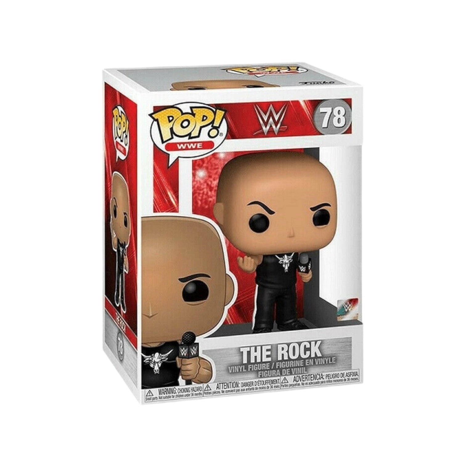  The Rock #78 Funko Pop! figure, capturing the essence of the WWE superstar with a fun and collectible design.