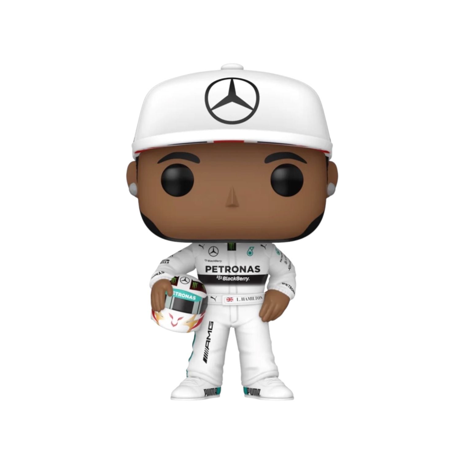 Lewis Hamilton #09 (White Race Suit) Funko Pop! - Mercedes-AMG PETRONAS Formula 1 Team