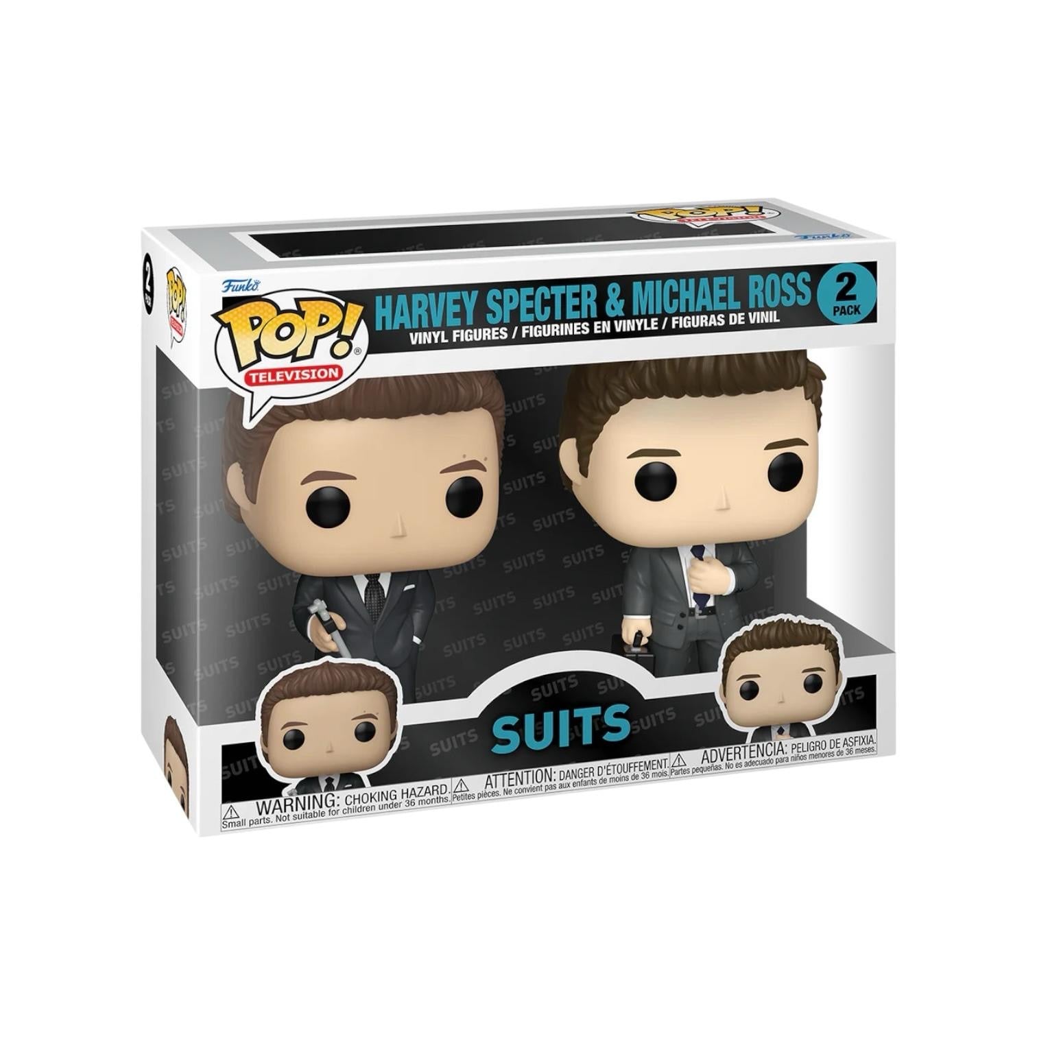 Harvey Specter & Michael Ross Funko Pop 2 Pack - Suits - PREORDER