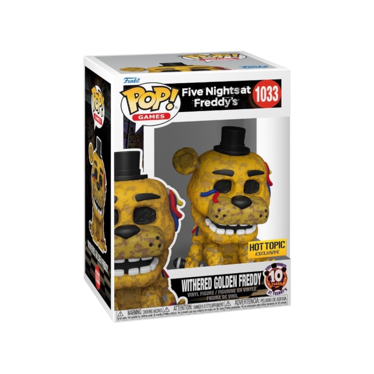 Withered Golden Freddy | Funko Pop | Five Nights at Freddy's | Games ...