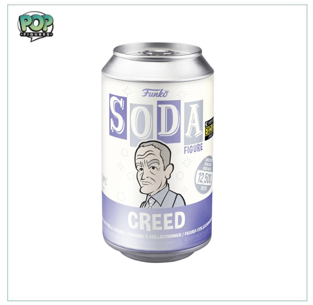Creed Funko Soda Vinyl Figure! - The Office - LE12500 Pcs - Entertainment Earth Exclusive - Chance Of Chase