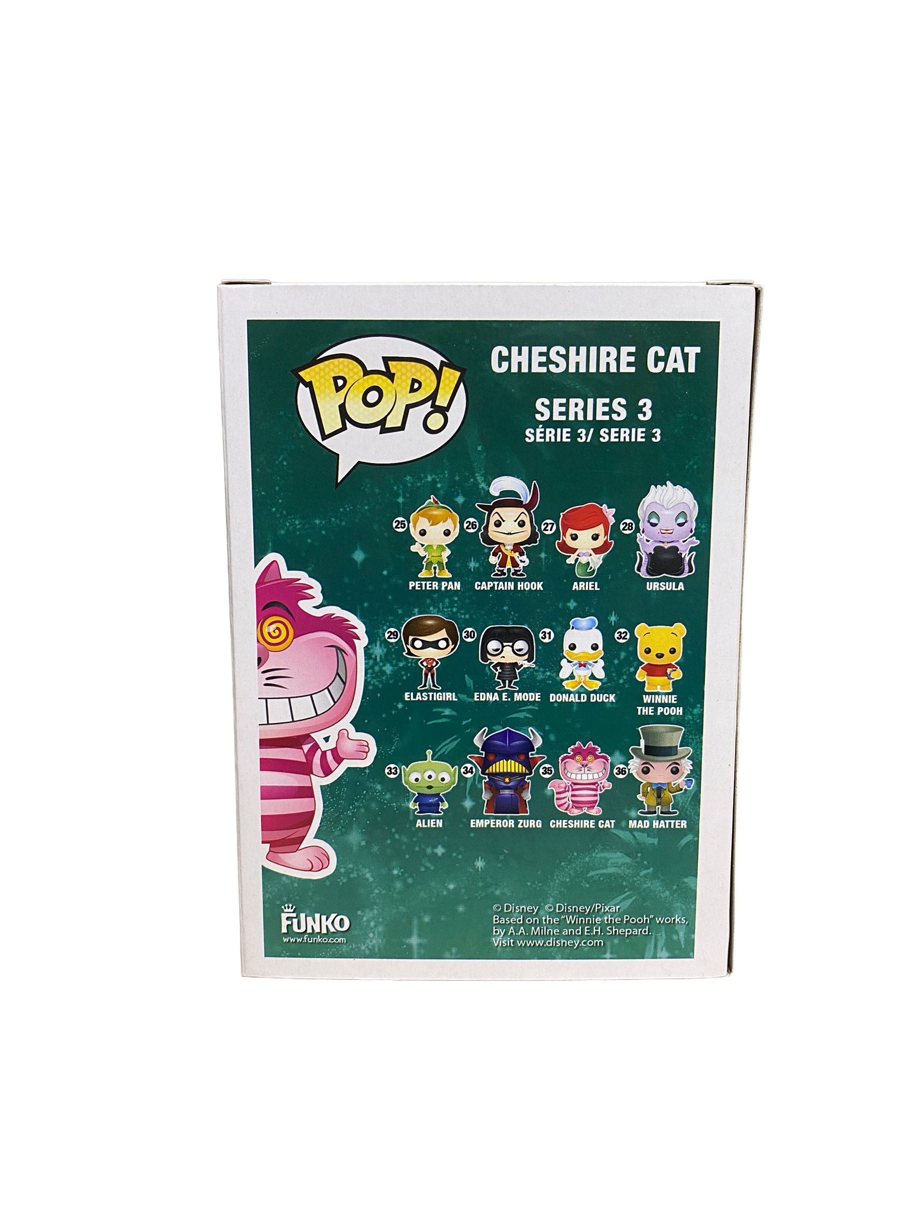 Cheshire Cat #35 (Fading) Funko Pop! - Disney Series 3 - Hot Topic Exclusive - Condition 8.5/10