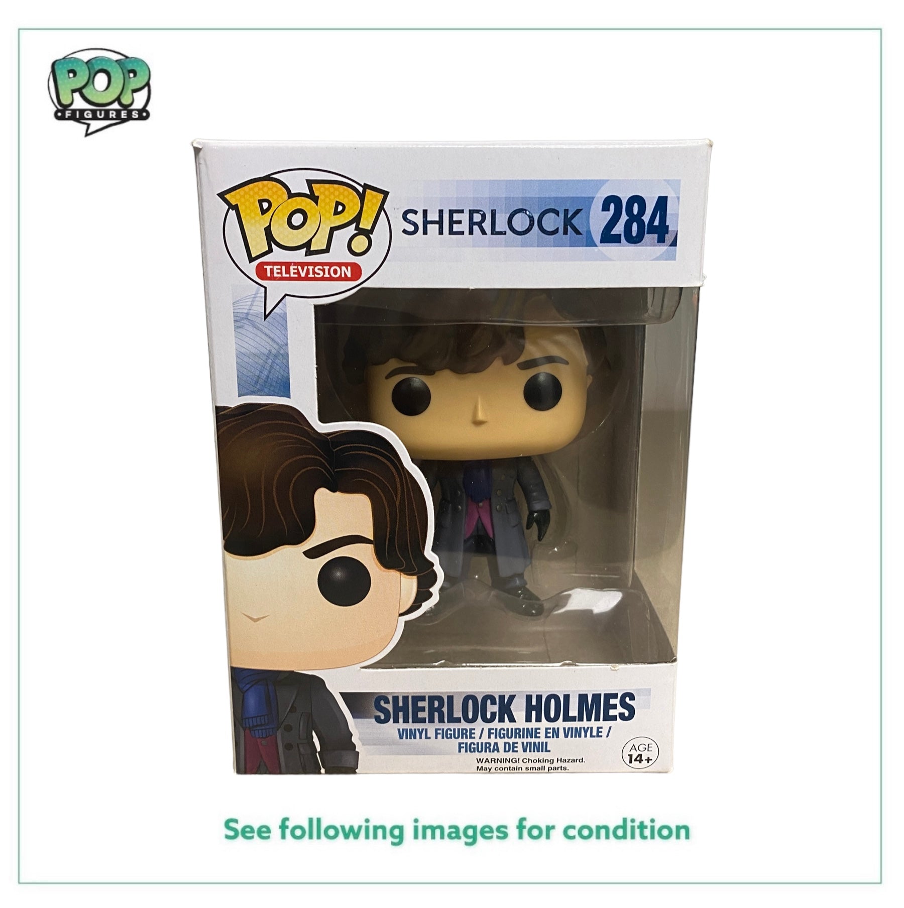 Sherlock Holmes #284 Funko Pop! - Sherlock - 2016 Pop! - Condition 8.5/10