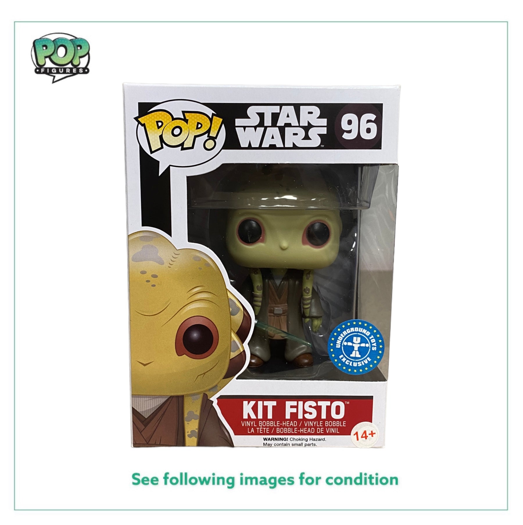 Kit Fisto #96 Funko Pop! - Star Wars - 2016 Pop! - Underground Toys Exclusive - Condition 9.5/10