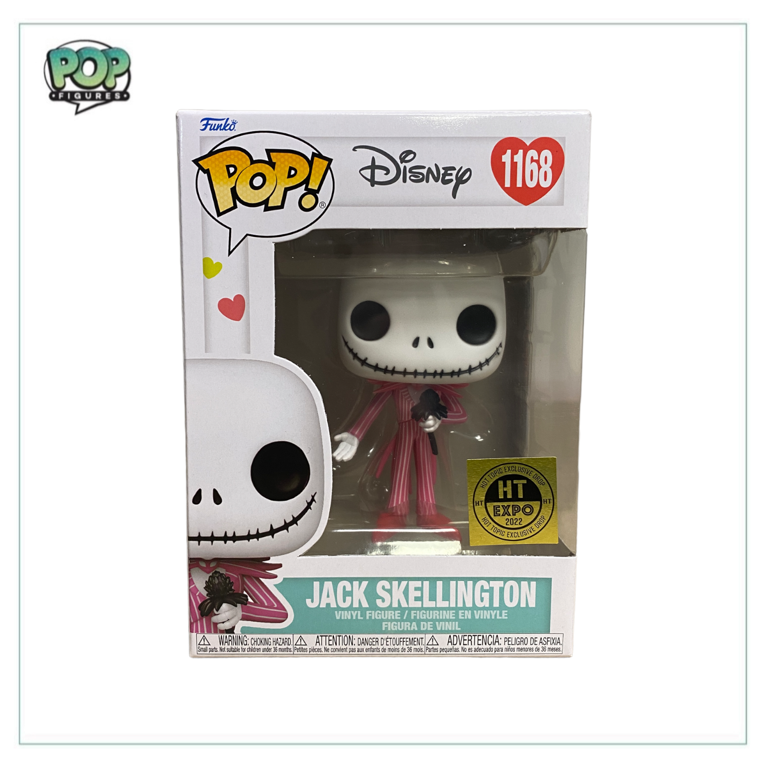 Jack Skellington #1168 Funko POP! - The Nightmare Before Christmas - Hot Topic Exclusive EXPO 2022