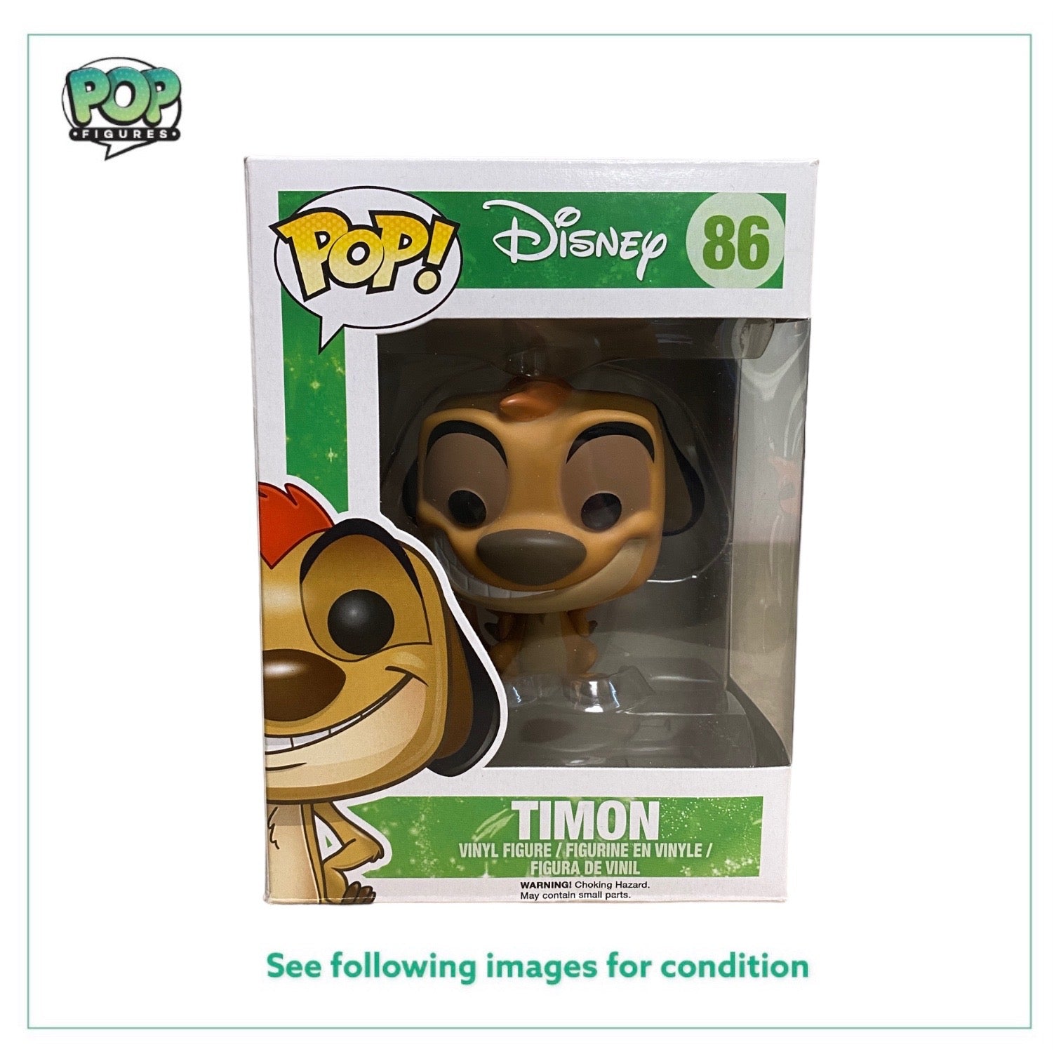 Timon #86 Funko Pop! - Disney Series 6 - 2014 Pop! - Condition 7.5/10