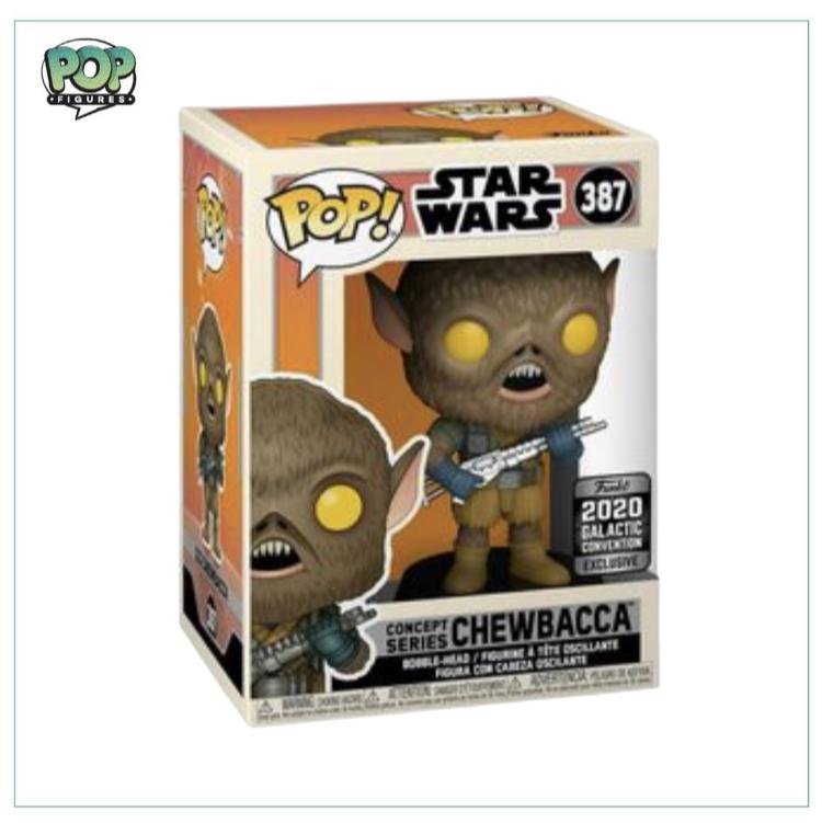 Concept Series: Chewbacca #387 Funko Pop! 2020 Glactic Convention Exclusive - Pop Figures | Funko | Pop Funko | Funko Pop