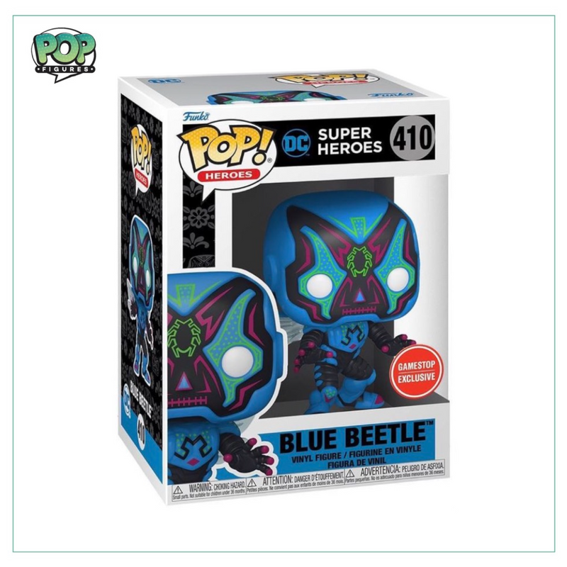 Blue Beetle (Glow In Dark) #410 Funko Pop! DC, GameStop Exclusive